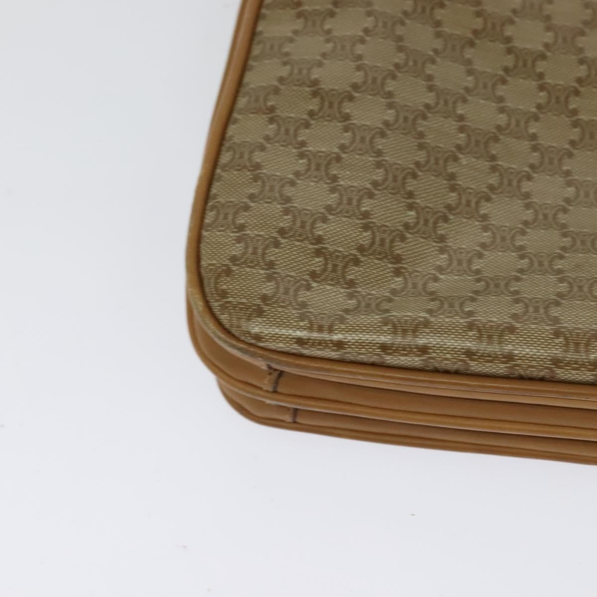 Celine Vintage Macadam Canvas Beige Canvas Backpack Bag (Pre-Owned)