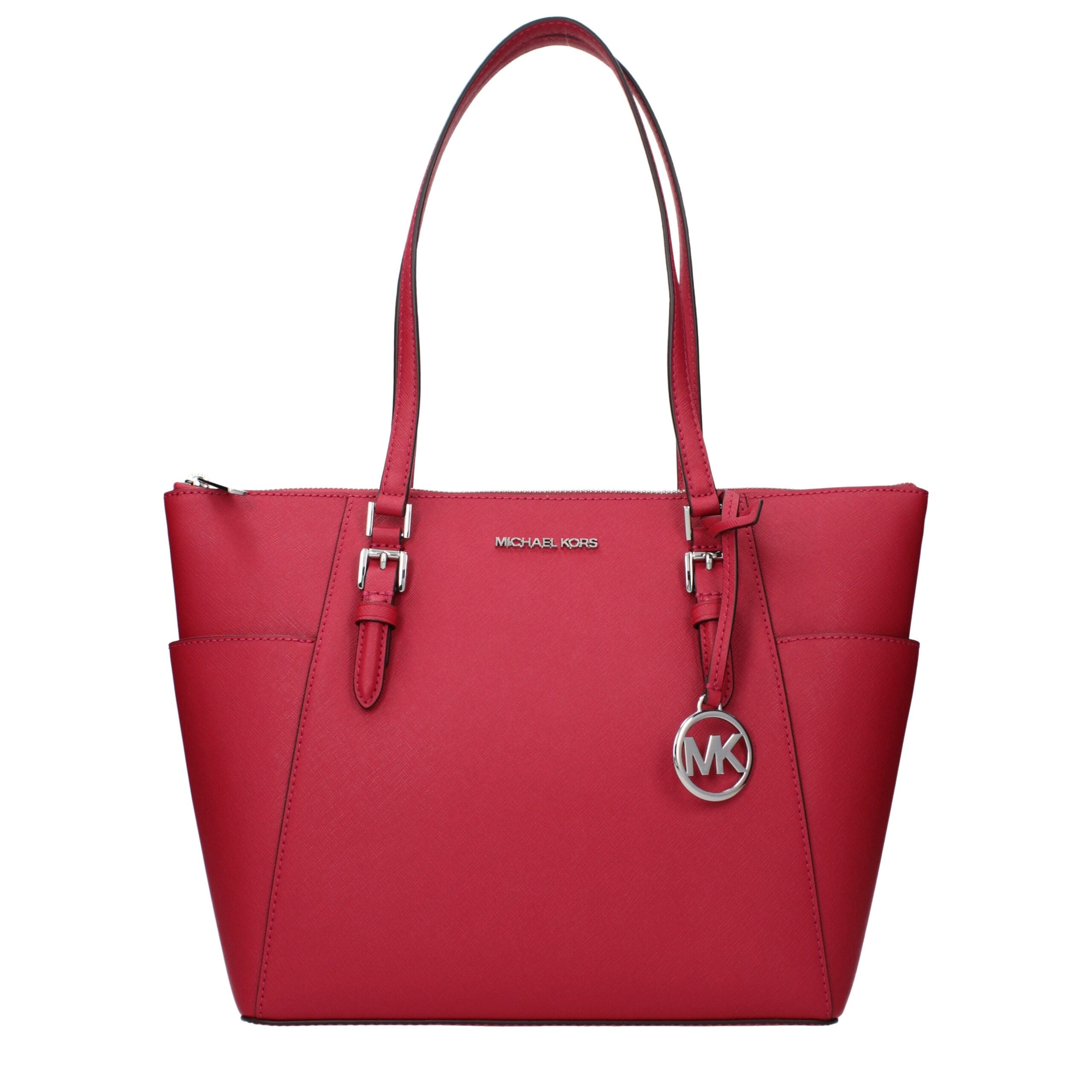 Michael Kors Red Leather Shoulder Women's Bag