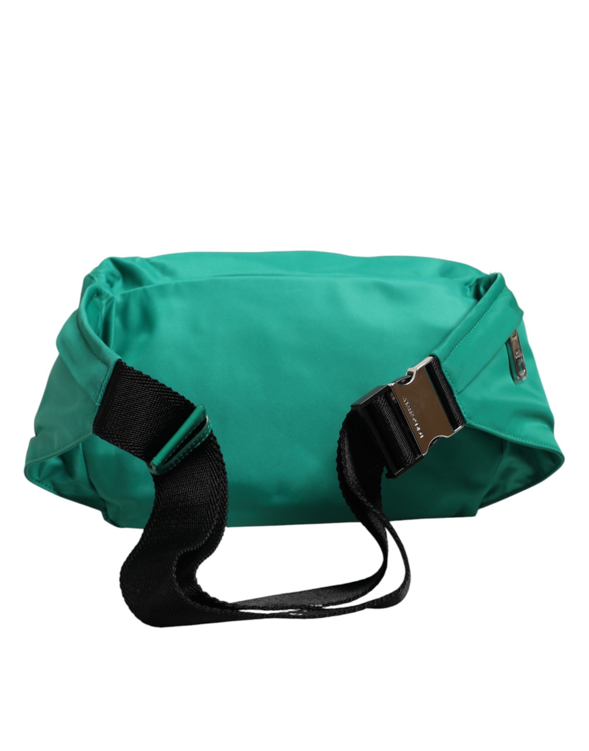 Dolce & Gabbana Green Logo Plaque Nylon Waist Fanny Pack Men's Borse Men's Bag