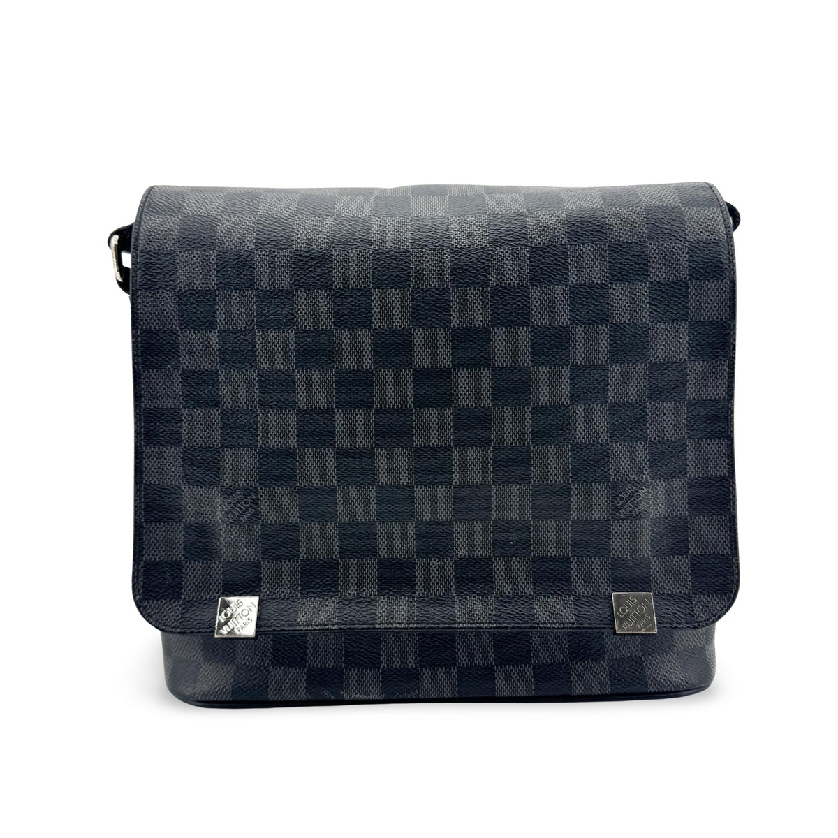 Louis Vuitton Daniel Messenger Damier Graphite Black Canvas Shoulder Bag Bag (Pre-Owned)