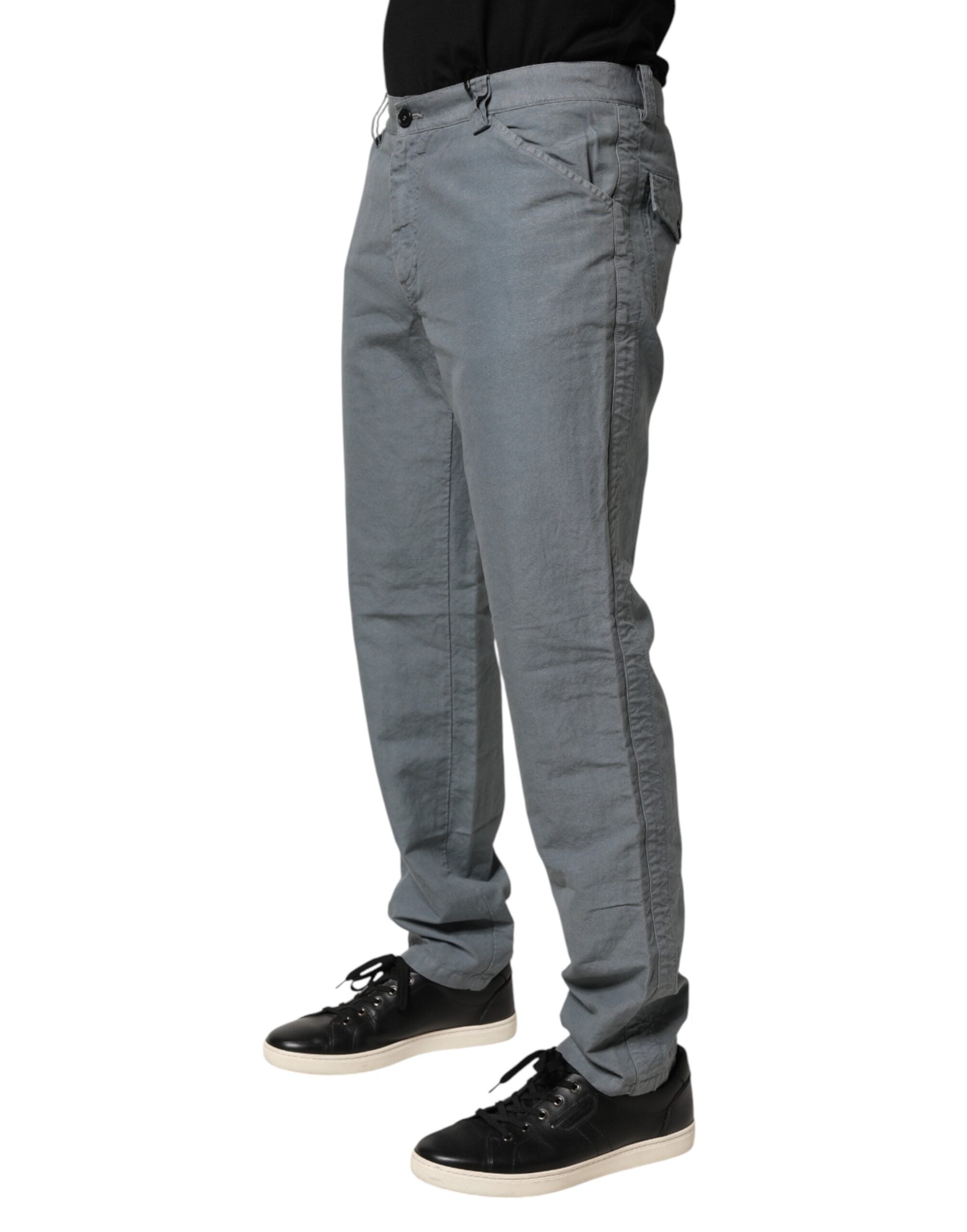 Master Coat Gray Cotton Regular Fit Men Denim Trouser Men's Jeans