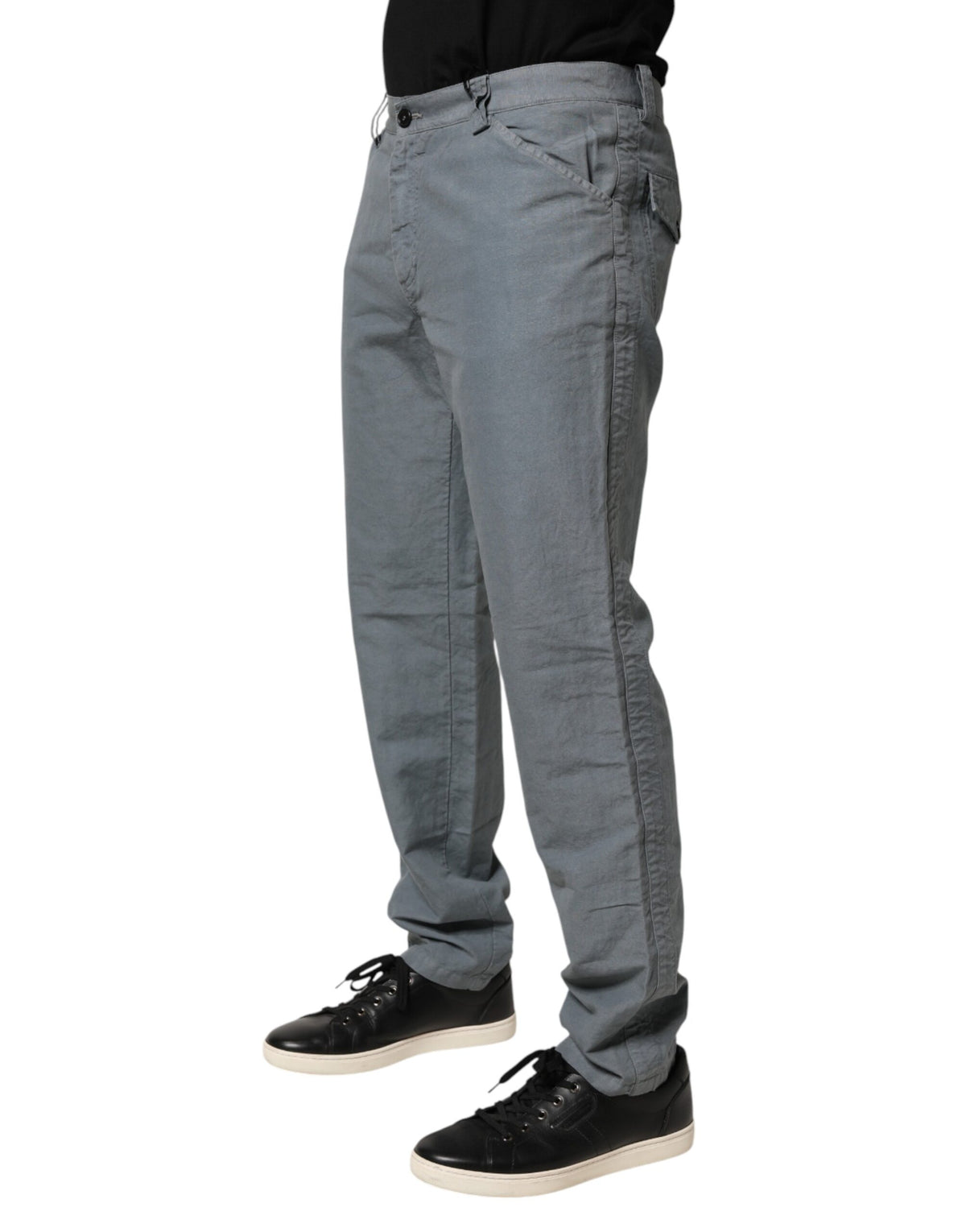 Master Coat Gray Cotton Regular Fit Men Denim Trouser Men's Jeans