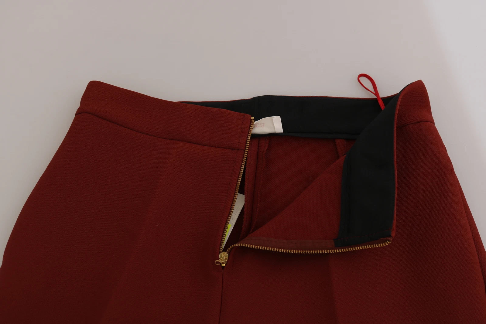 Jucca Red High Waist Cropped Flared Dress Formal Trouser Women's Pants