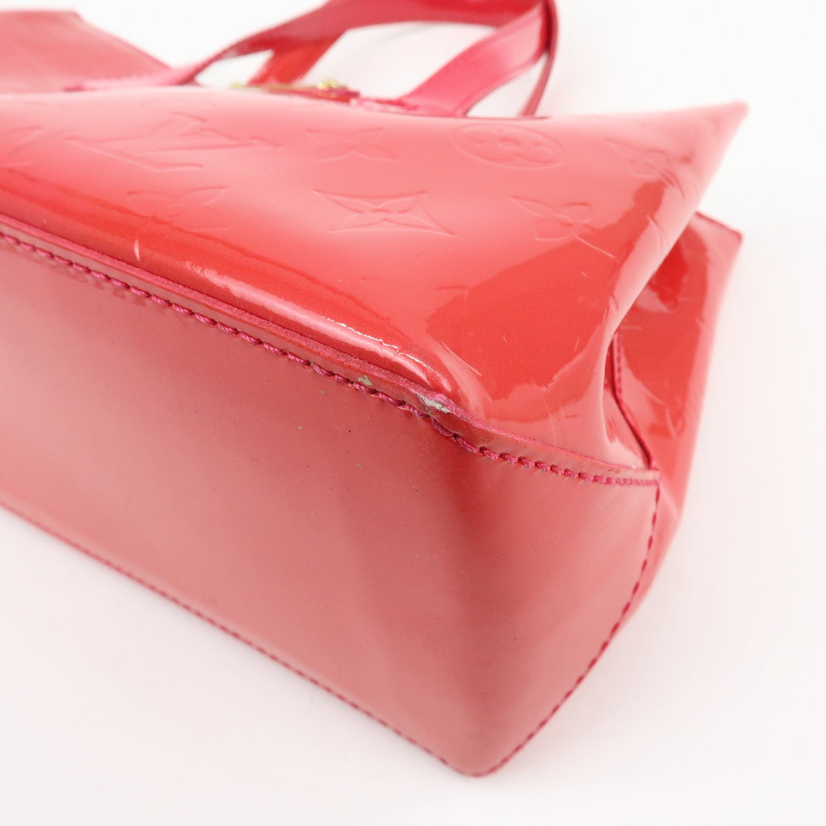 Louis Vuitton Wilshire Monogram Vernis Pink Patent_Leather Handbag (Pre-Owned)