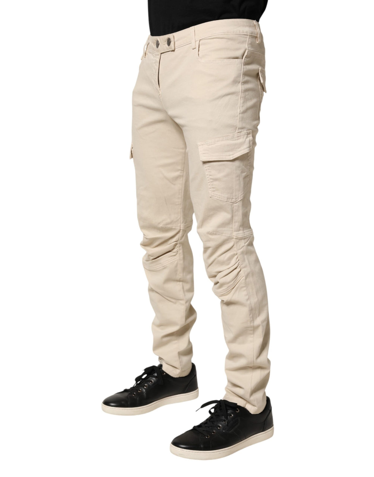 Scervino Street Beige Skinny Fit Mid Waist Men Denim Men's Jeans (Pre-Owned)