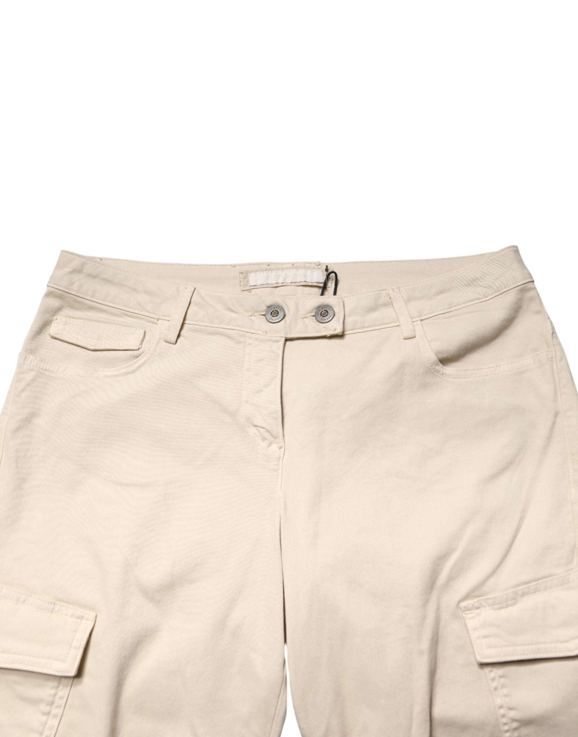Scervino Street Beige Skinny Fit Mid Waist Men Denim Men's Jeans (Pre-Owned)