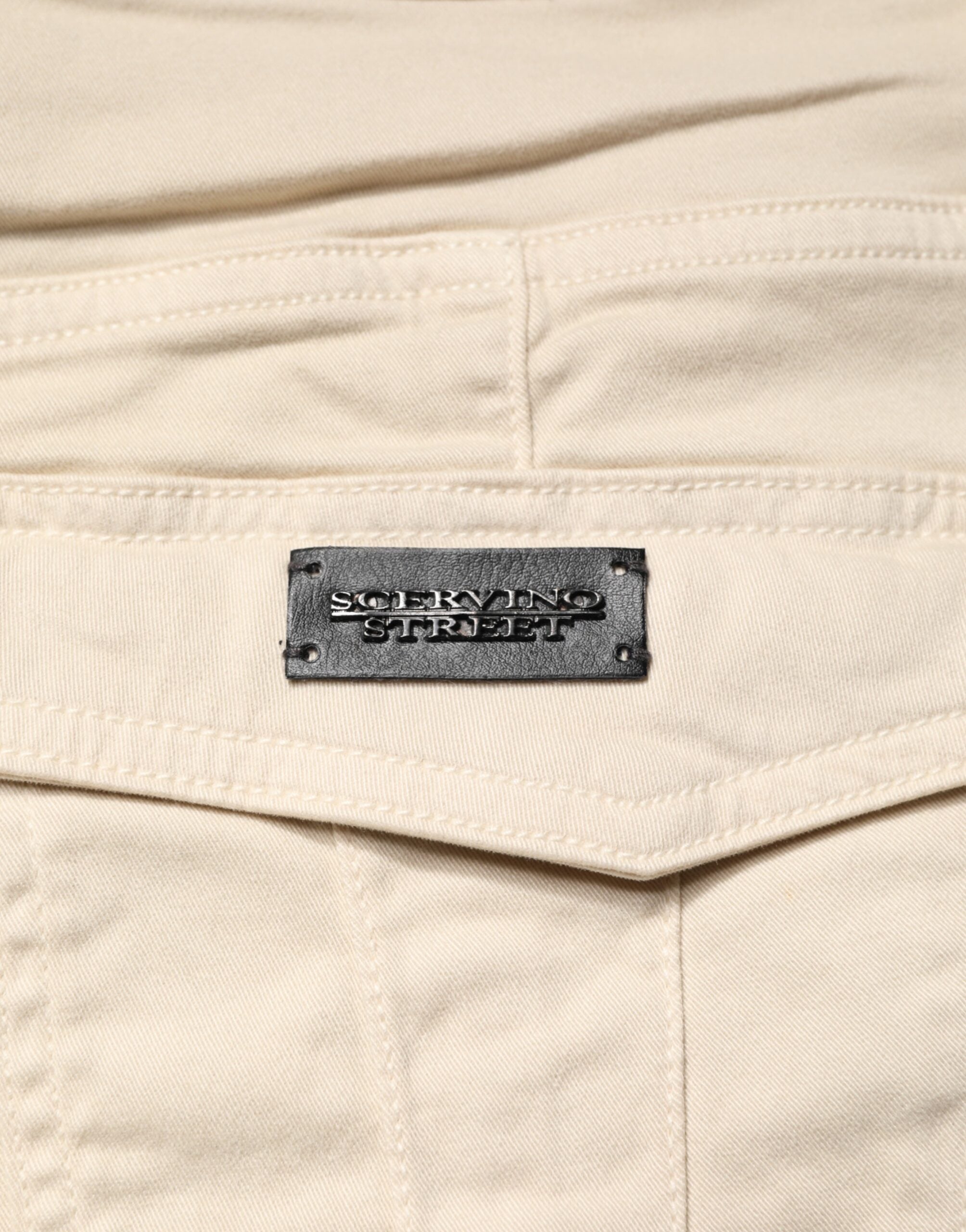 Scervino Street Beige Skinny Fit Mid Waist Men Denim Men's Jeans (Pre-Owned)