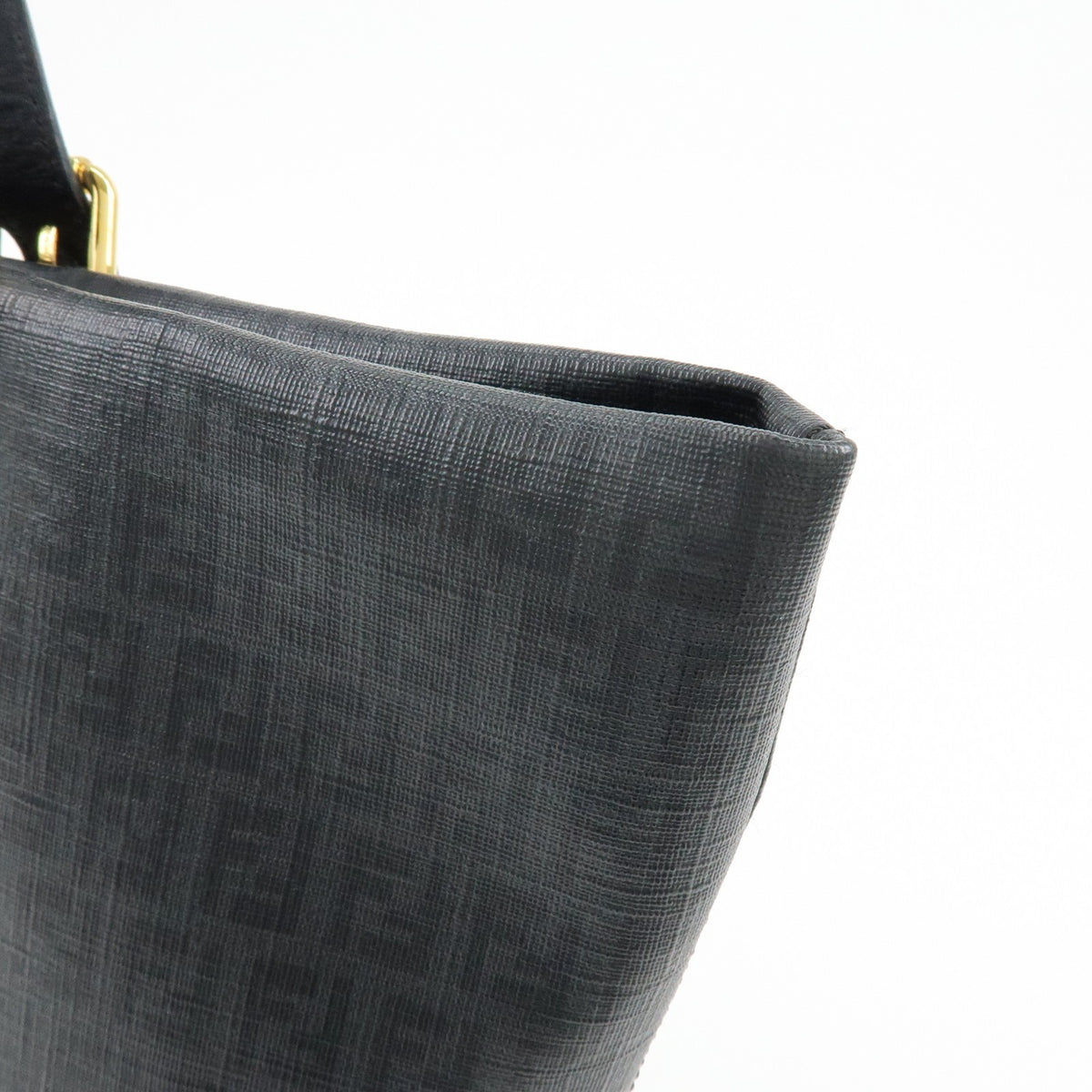 Fendi Superstar Zucchino Coated Canvas Black Canvas Tote Bag Bag (Pre-Owned)