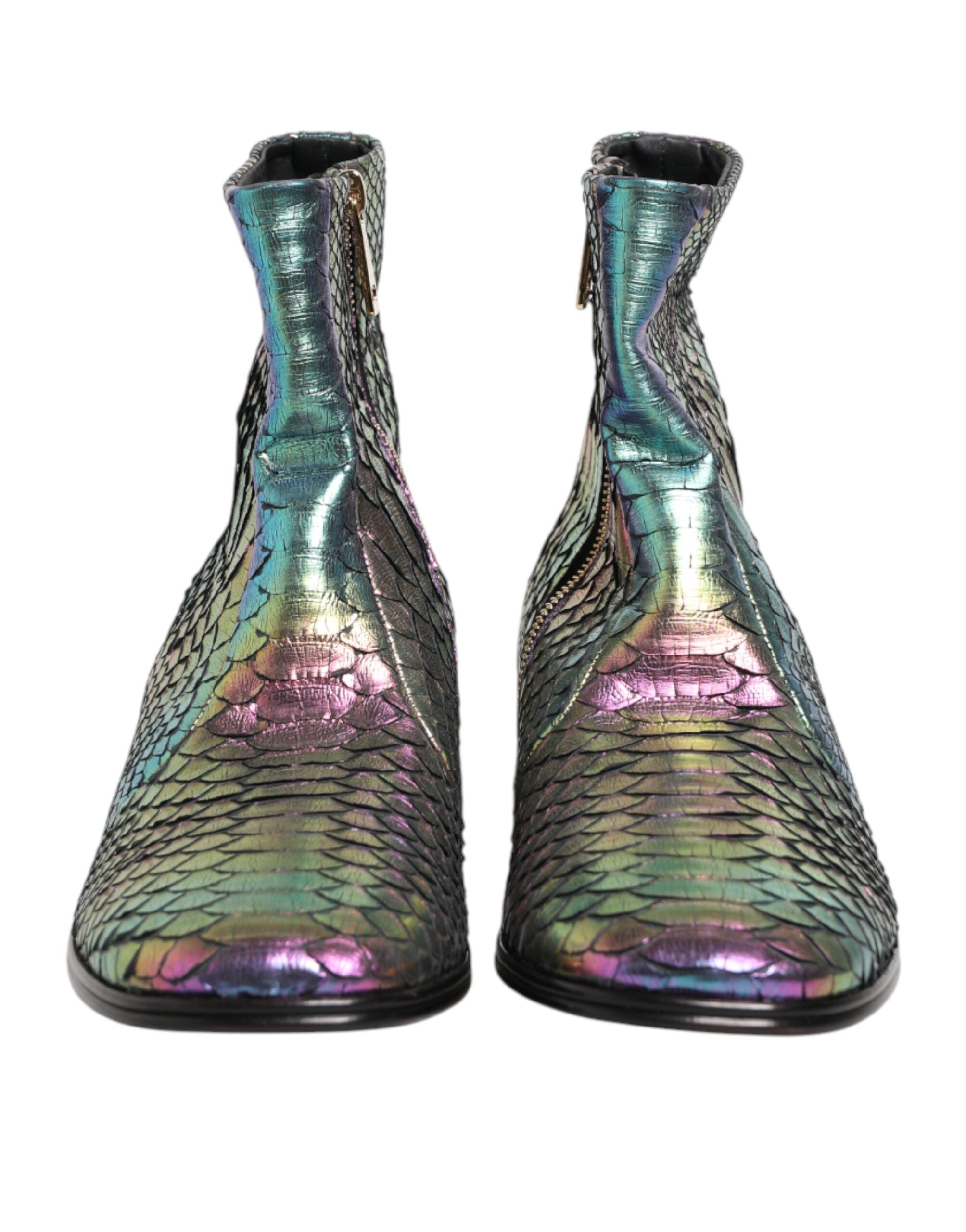 Dolce & Gabbana Multicolor Chelsea Short Ankle Boots Men's Shoes