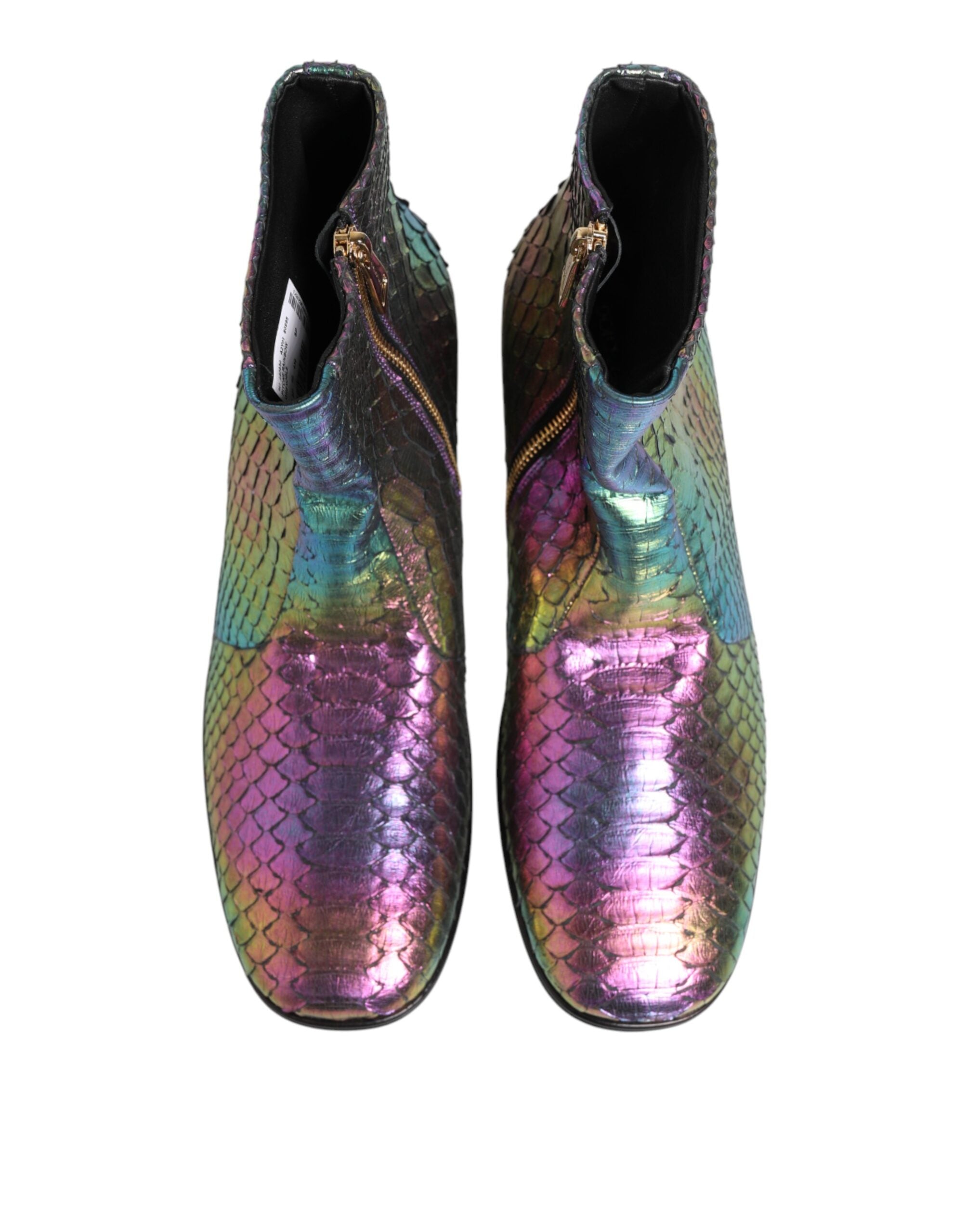 Dolce & Gabbana Multicolor Chelsea Short Ankle Boots Men's Shoes