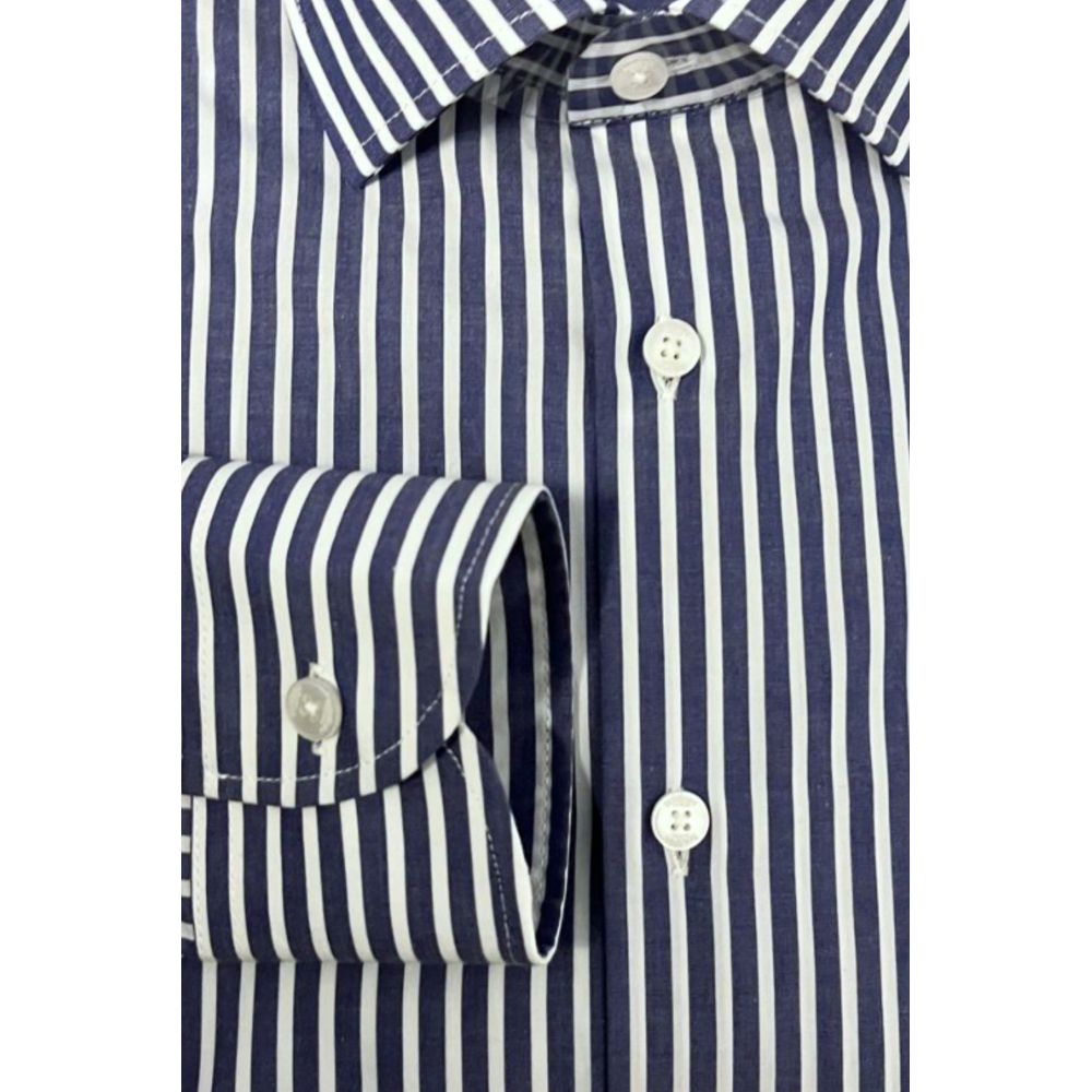 Baldinini Trend Blue Cotton Men Men's Shirt