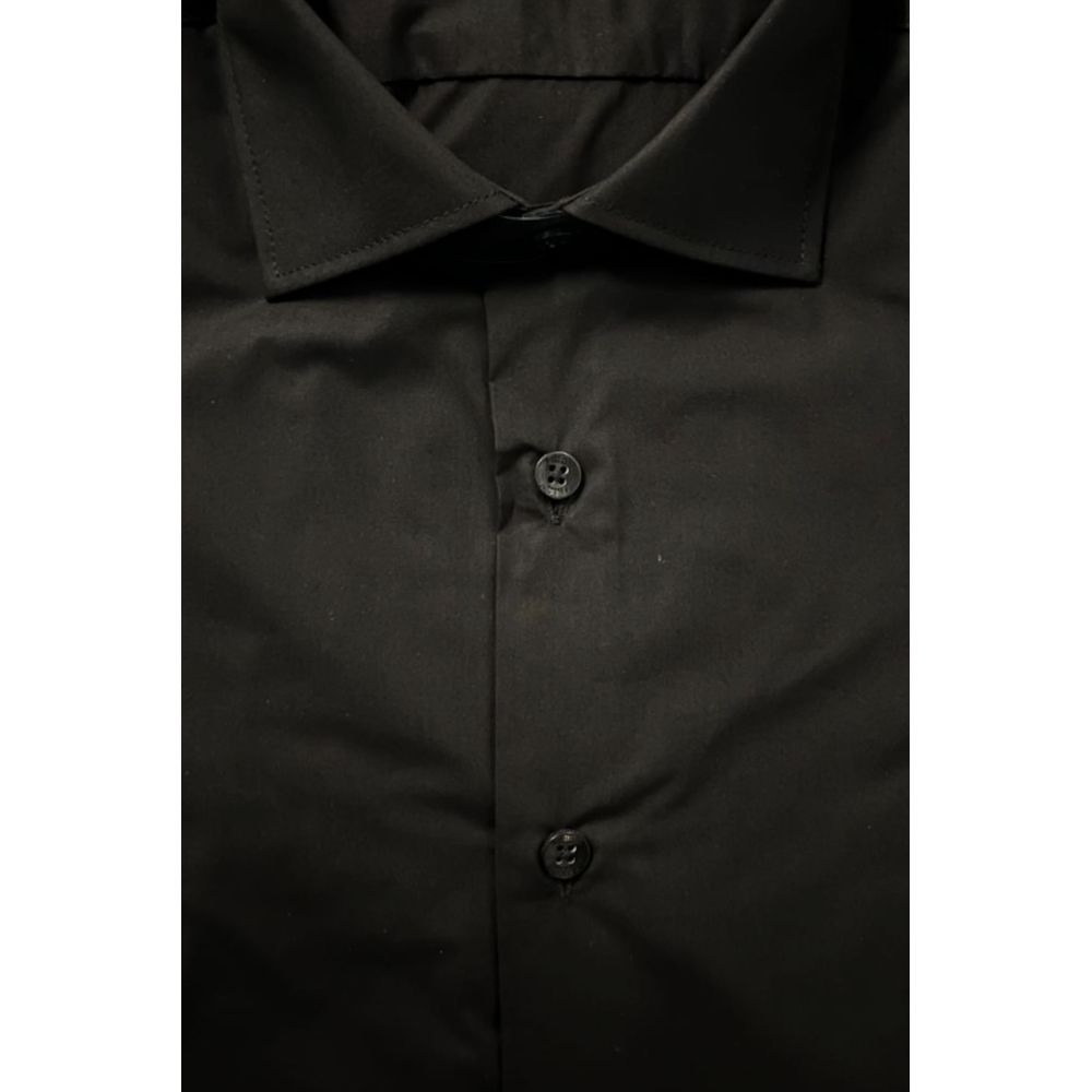 Baldinini Trend Black Cotton Men's Men's Shirt