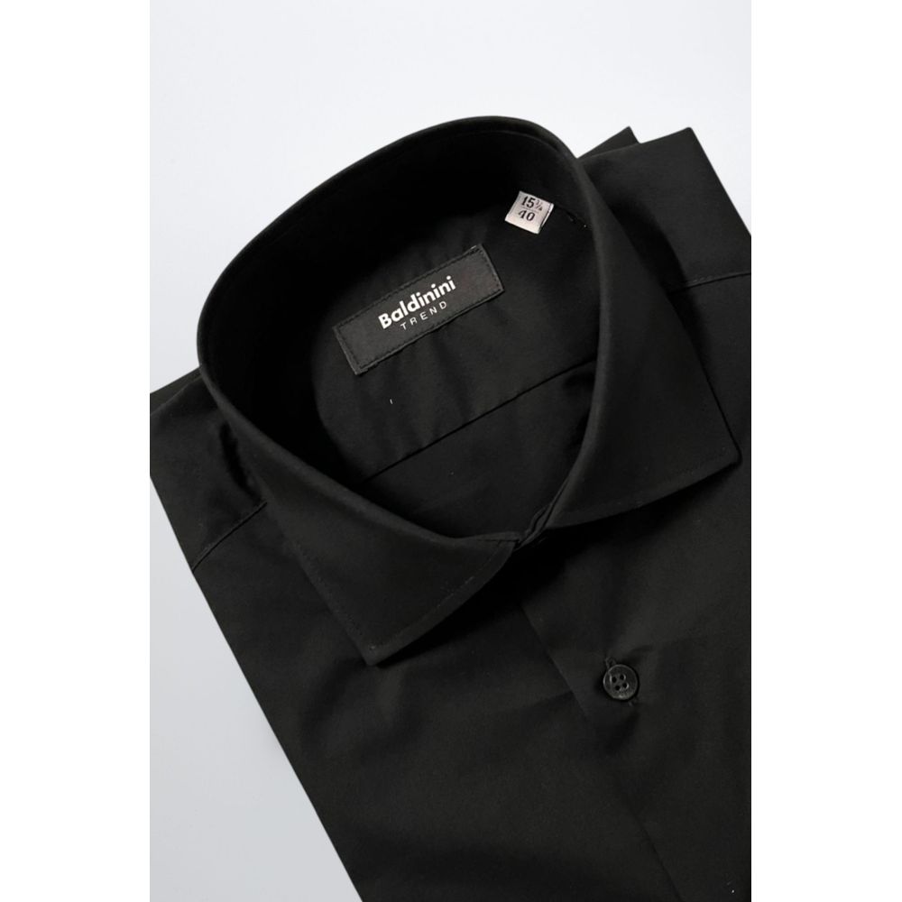 Baldinini Trend Black Cotton Men's Men's Shirt