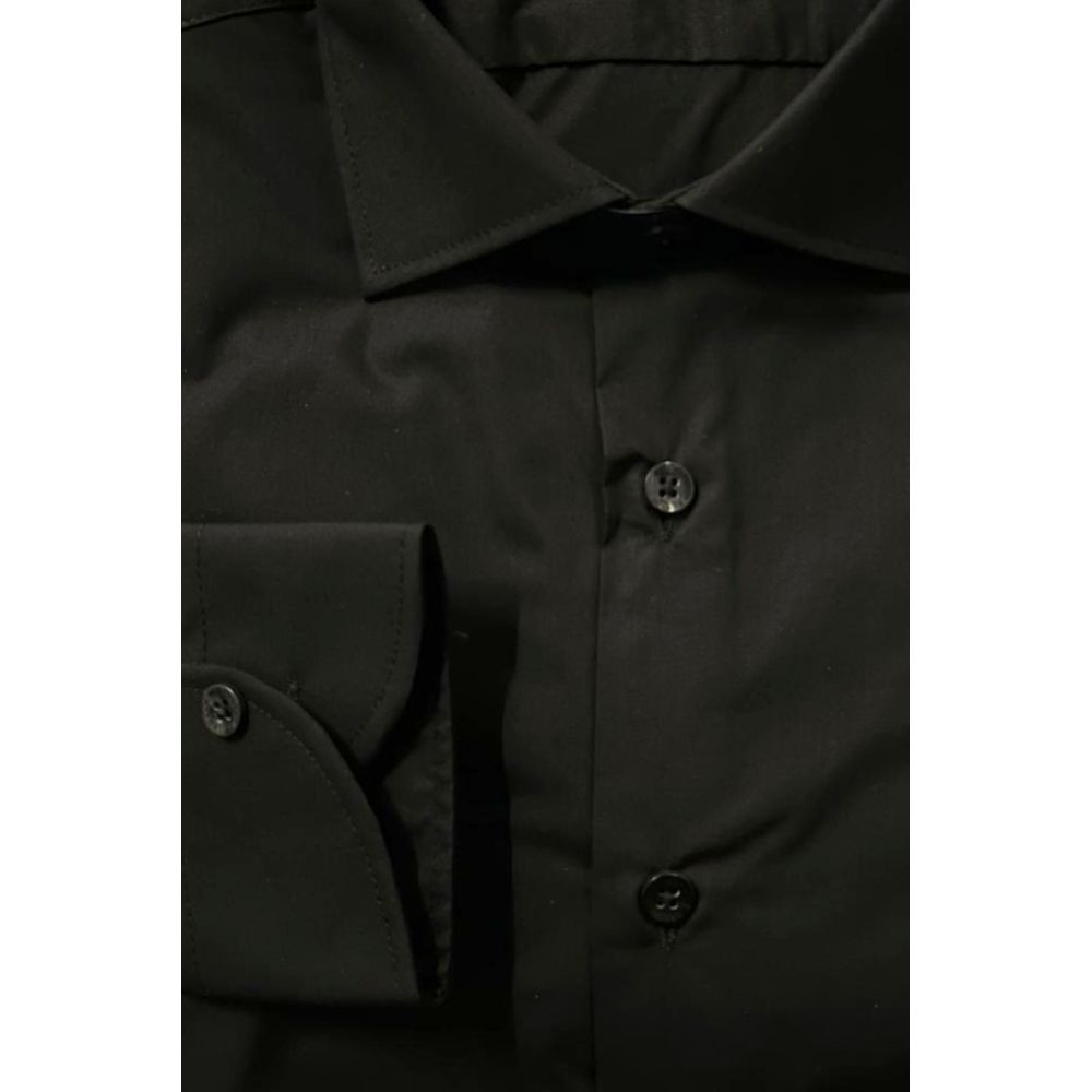 Baldinini Trend Black Cotton Men's Men's Shirt