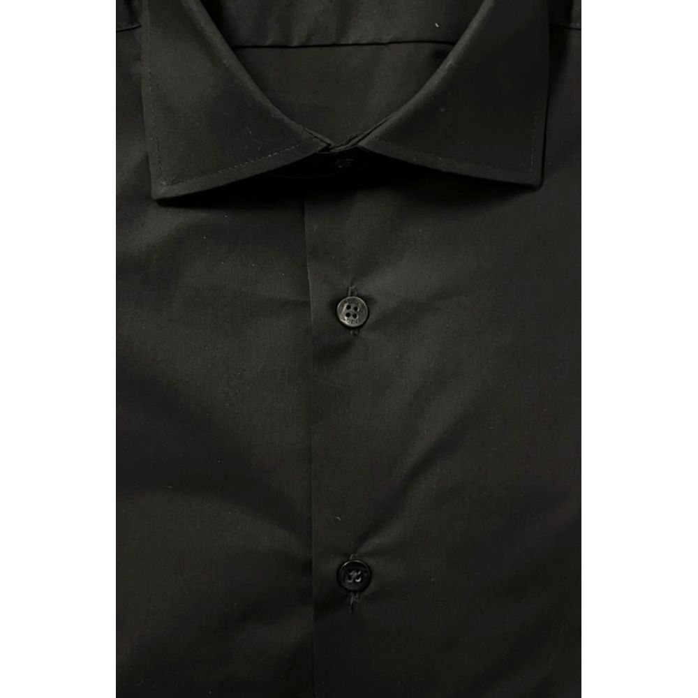 Baldinini Trend Black Cotton Men's Men's Shirt