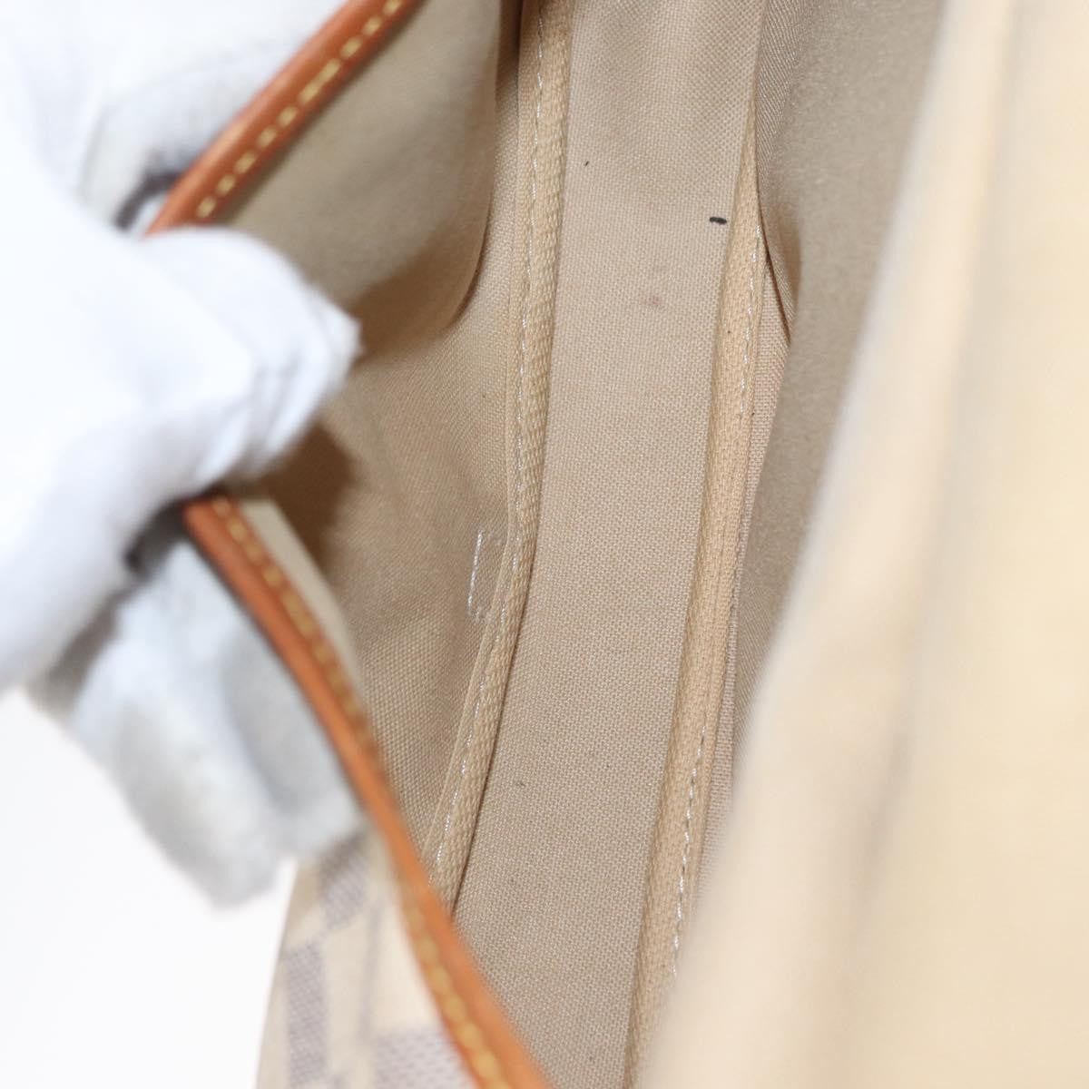 Louis Vuitton Saumur Damier Ebene Beige Canvas Shoulder Bag Bag (Pre-Owned)