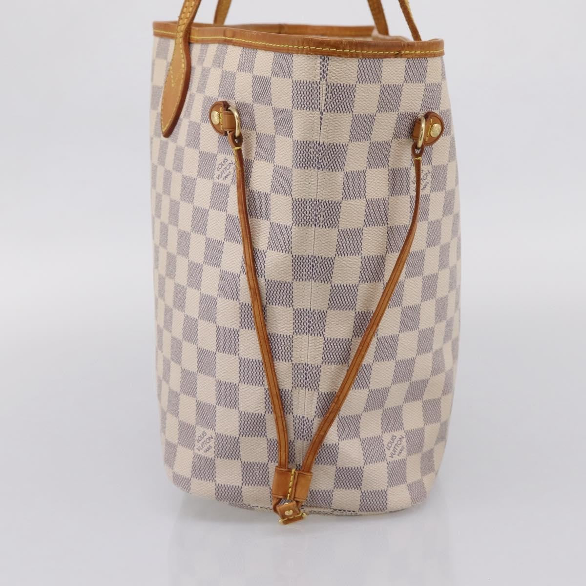 Louis Vuitton Neverfull Damier Beige Canvas Tote Bag Bag (Pre-Owned)