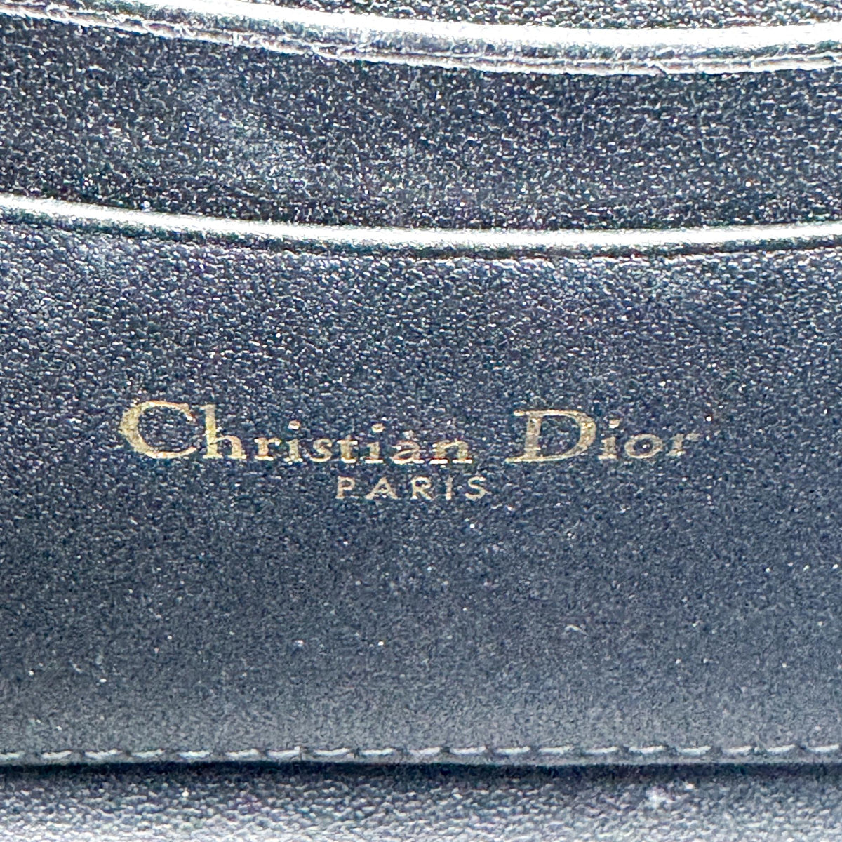 Christian Dior Lady Dior Chain Phone Cannage Quilt Lambskin Black Leather Clutche & Pouche Bag (Pre-Owned)