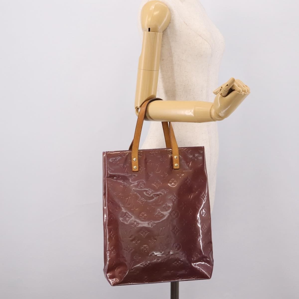 Louis Vuitton Reade Monogram Vernis Purple Patent_Leather Handbag (Pre-Owned)