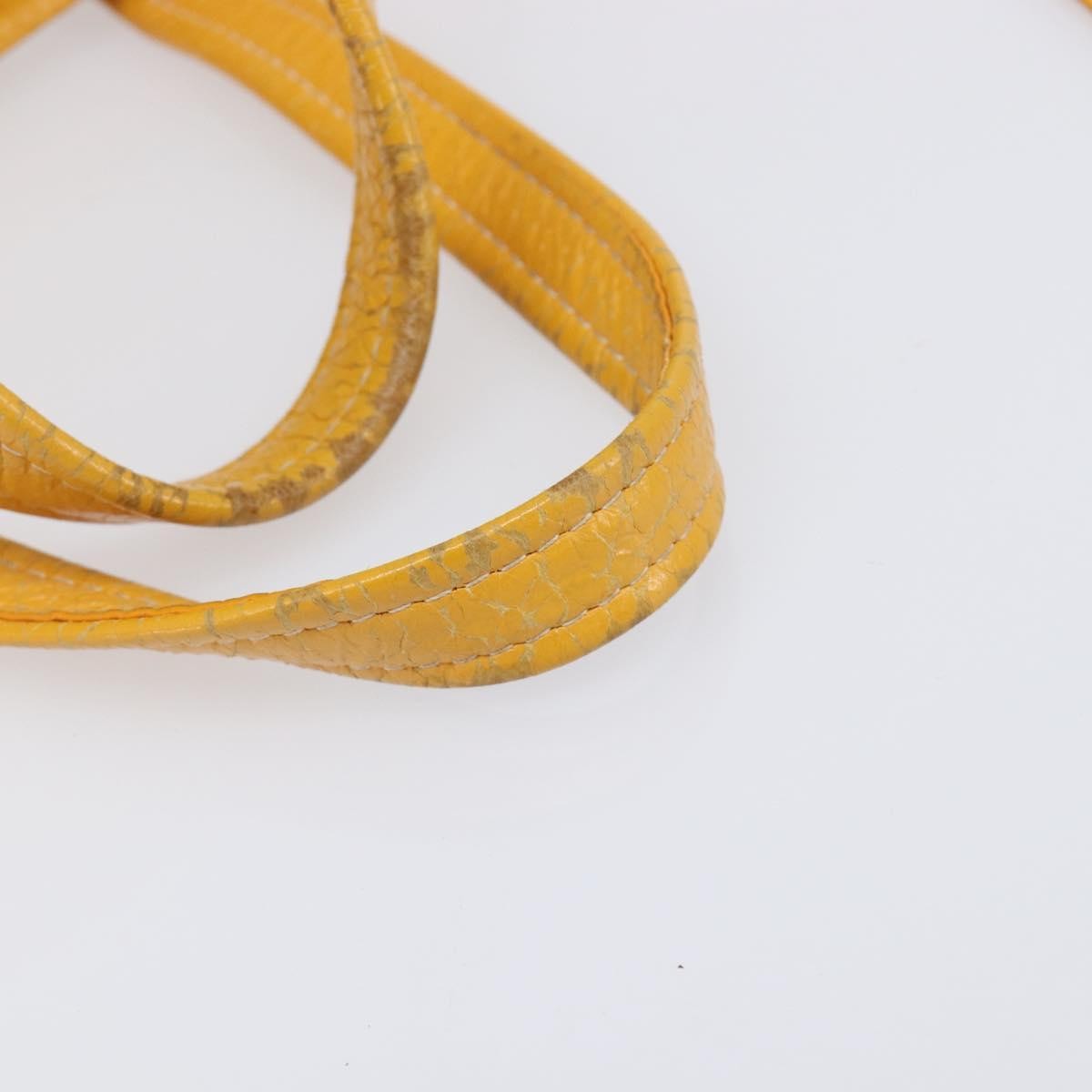 Balenciaga Bazar Leather Yellow Leather Tote Bag Bag (Pre-Owned)