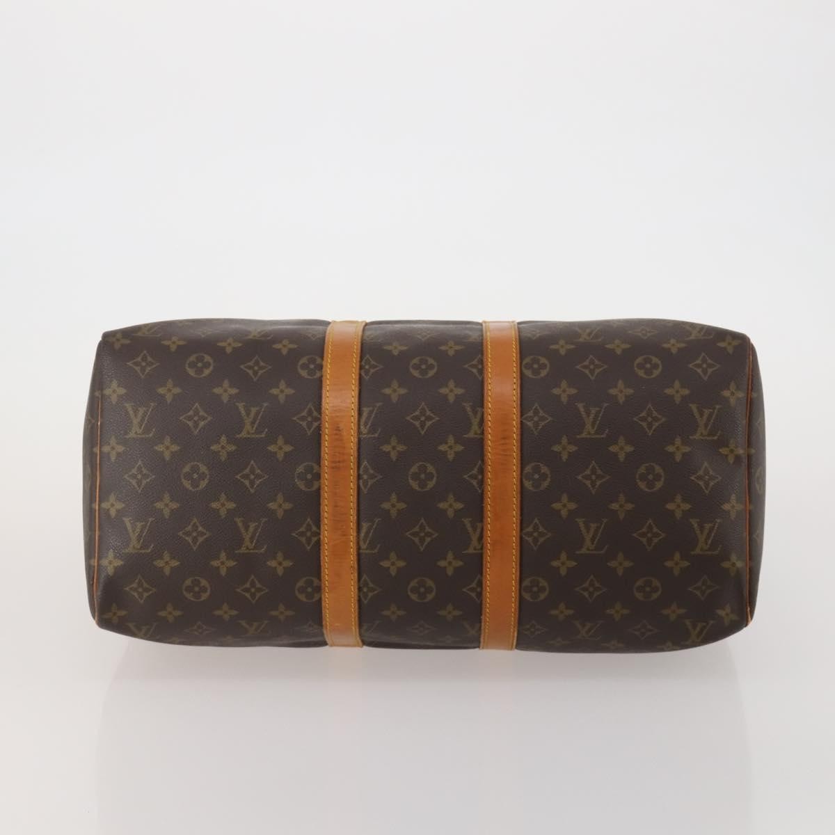 Louis Vuitton Keepall Monogram Brown Canvas Travel Bag Bag (Pre-Owned)
