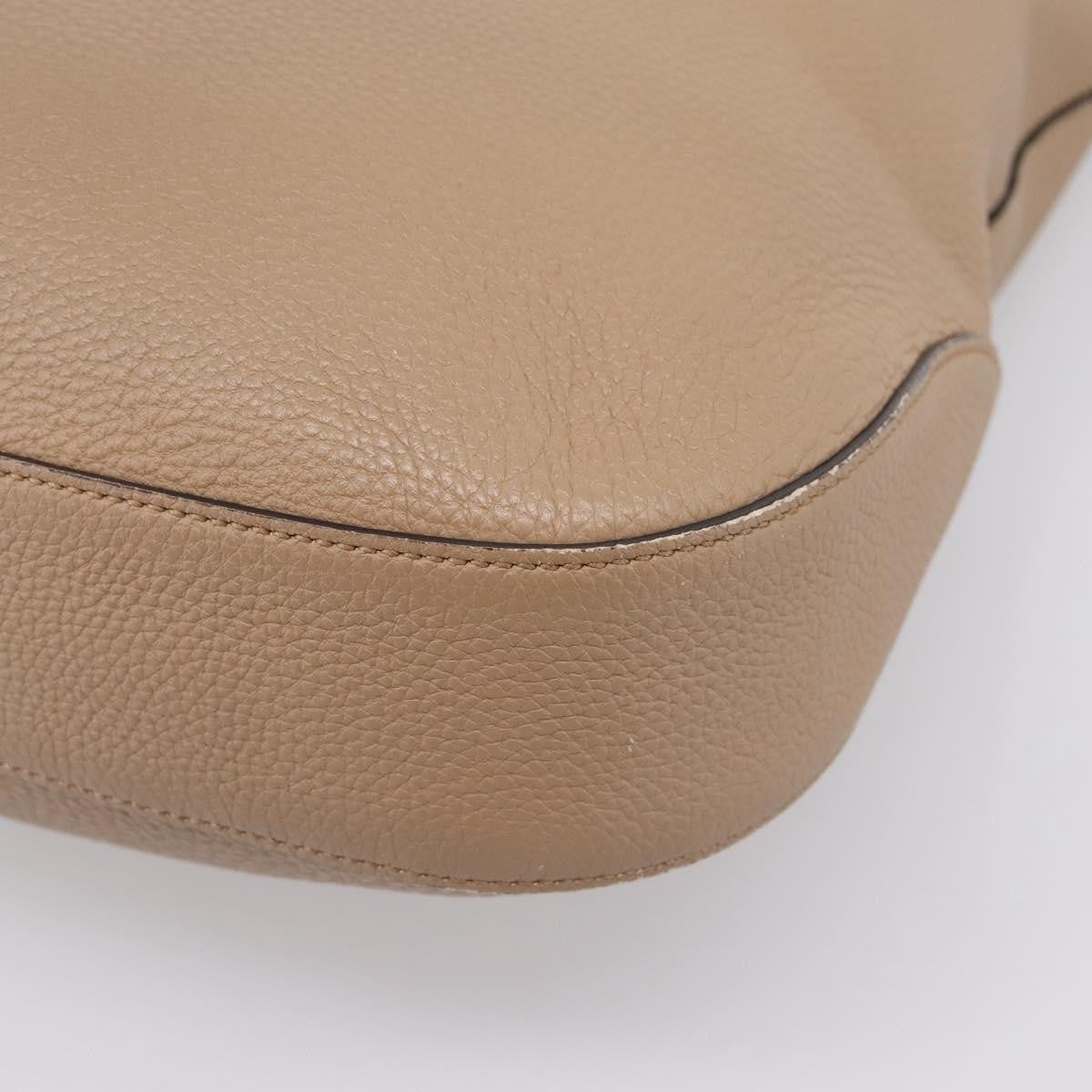 Gucci Jackie Soft Hobo Leather Beige Leather Shoulder Bag Bag (Pre-Owned)