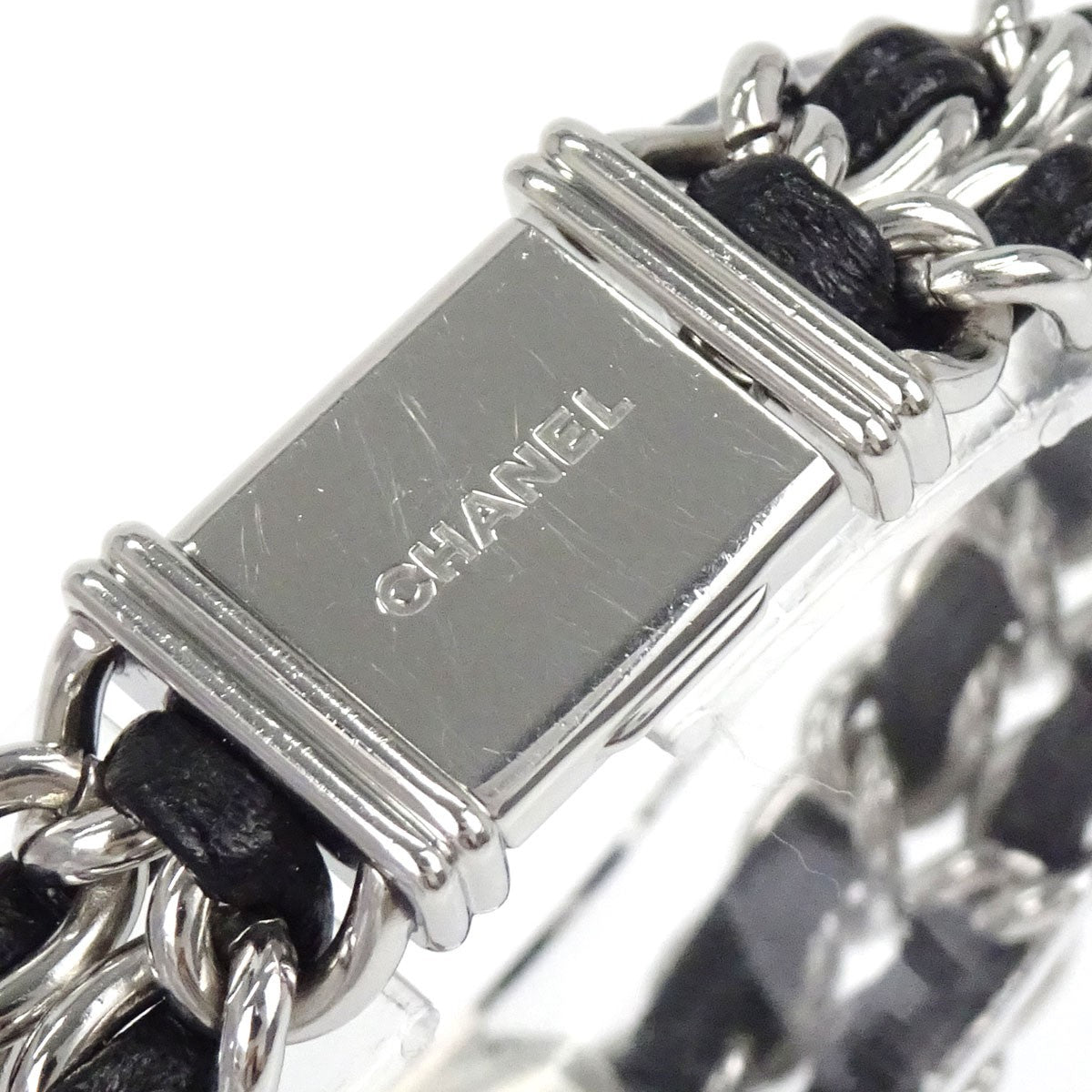 Chanel Premiere Rock Quartz Stainless Steel And Leather Watch (Pre-Owned)