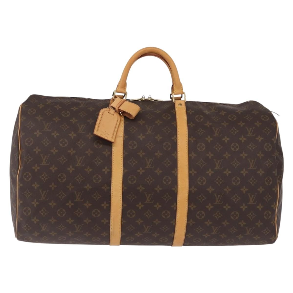 Louis Vuitton Keepall Monogram Canvas Brown Canvas Travel Bag Bag (Pre-Owned)