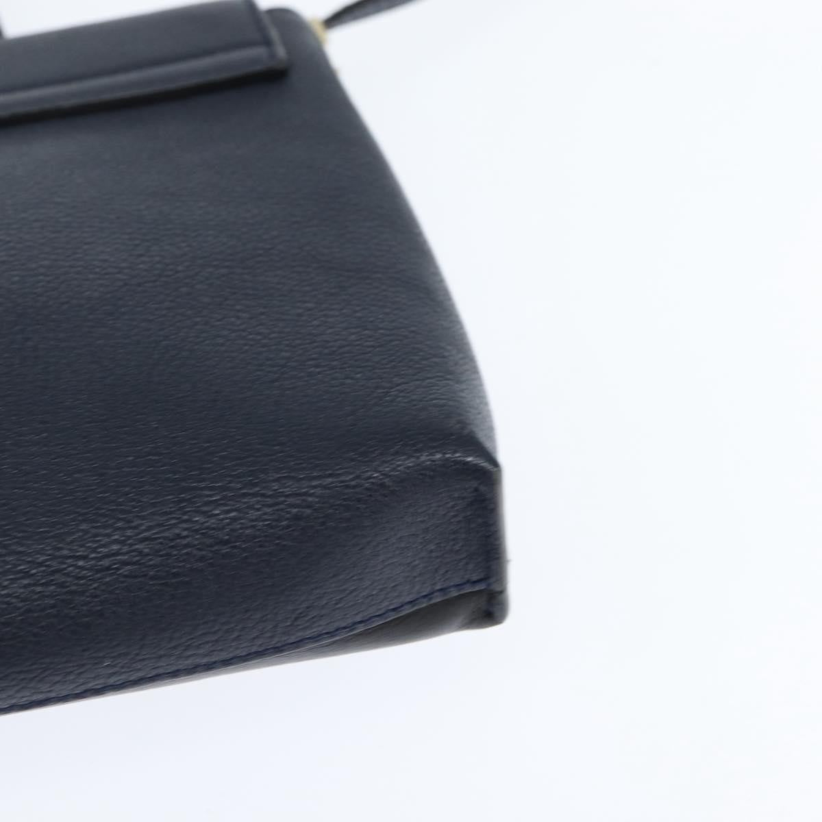 Chloe Sally Leather Navy Leather Shoulder Bag Bag (Pre-Owned)