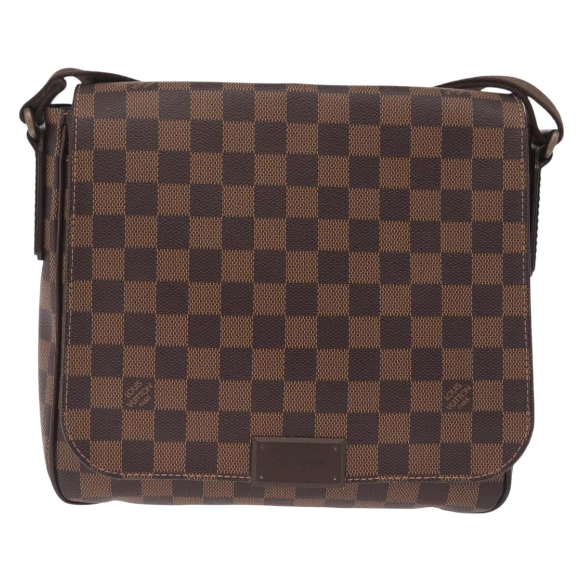 Louis Vuitton District Messenger Damier Brown Canvas Handbag (Pre-Owned)