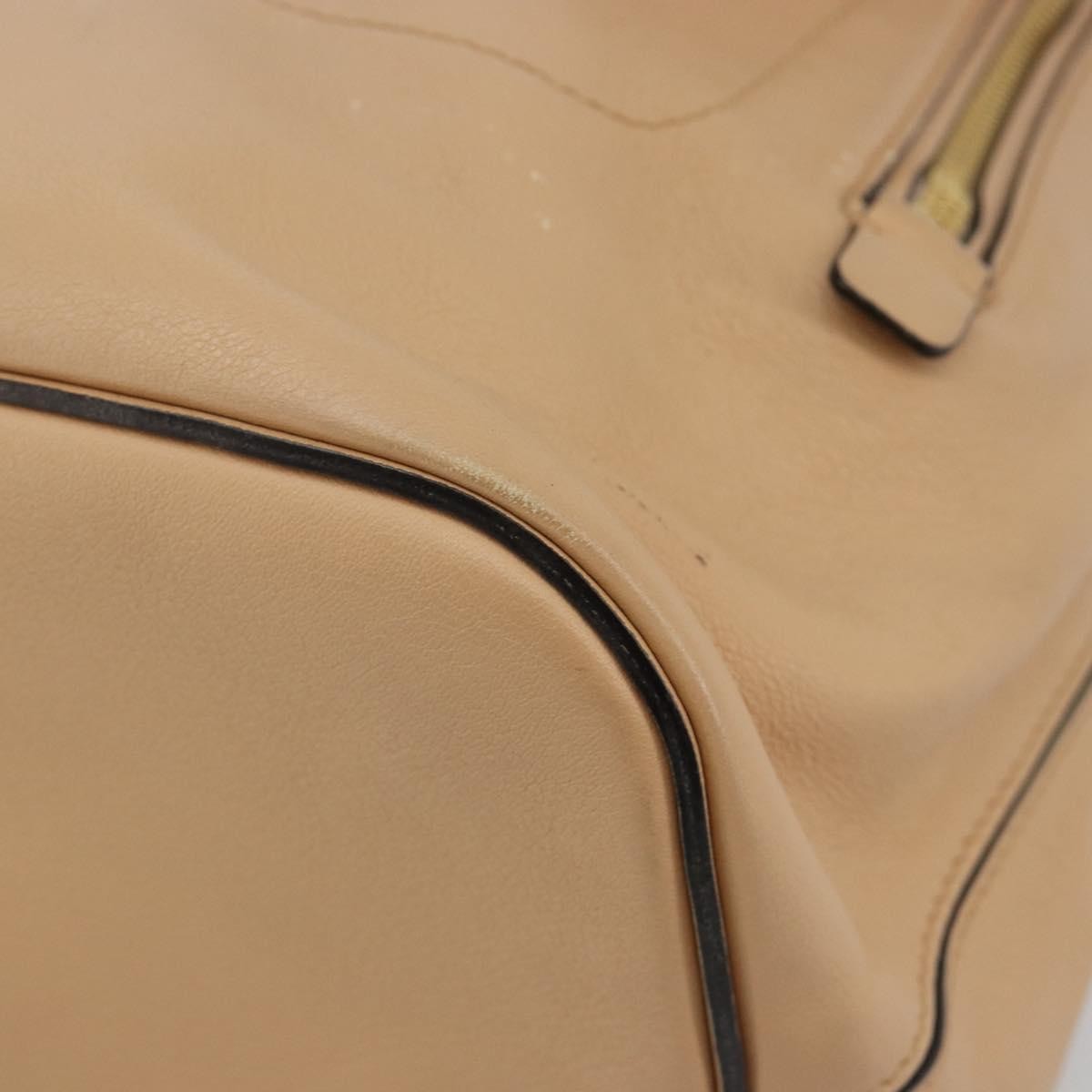 Chloe Faye Suede With Applique Beige Leather Backpack Bag (Pre-Owned)