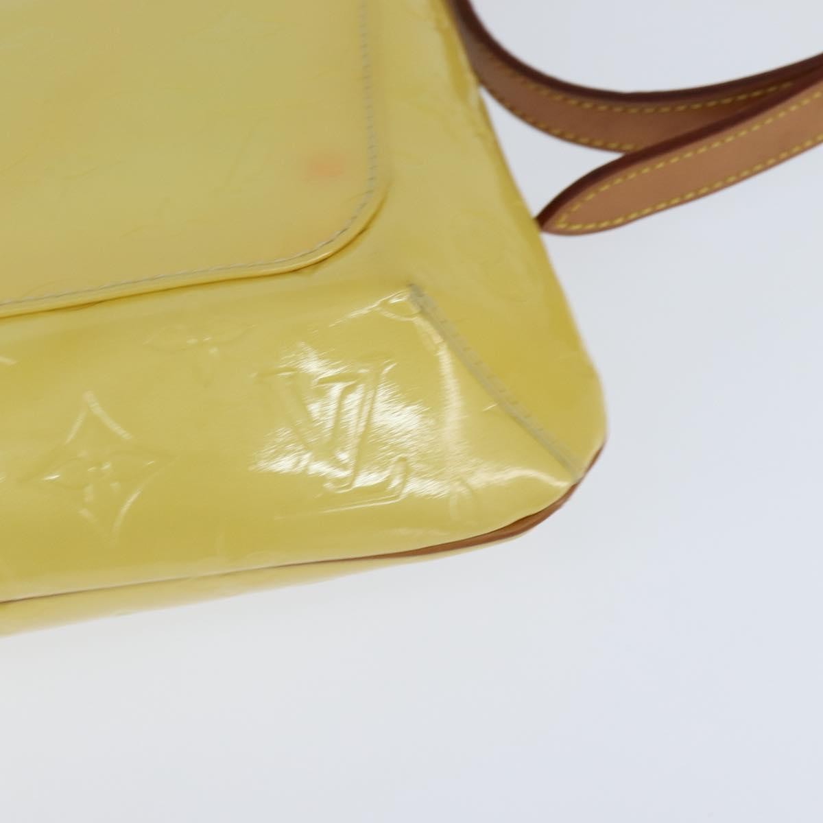 Louis Vuitton Thompson Street Monogram Vernis Yellow Patent_Leather Handbag (Pre-Owned)