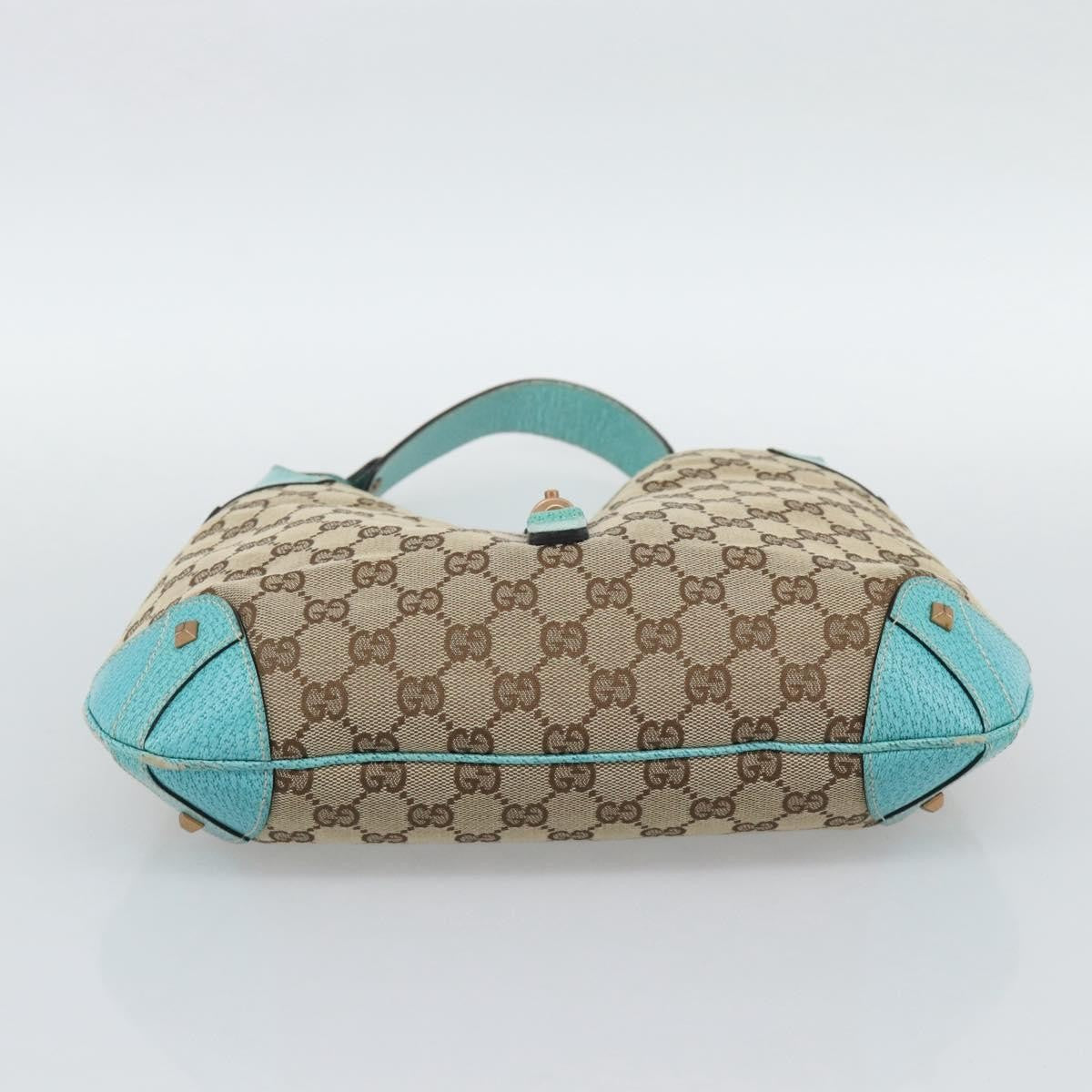 Gucci Jackie Canvas Brown Canvas Handbag (Pre-Owned)