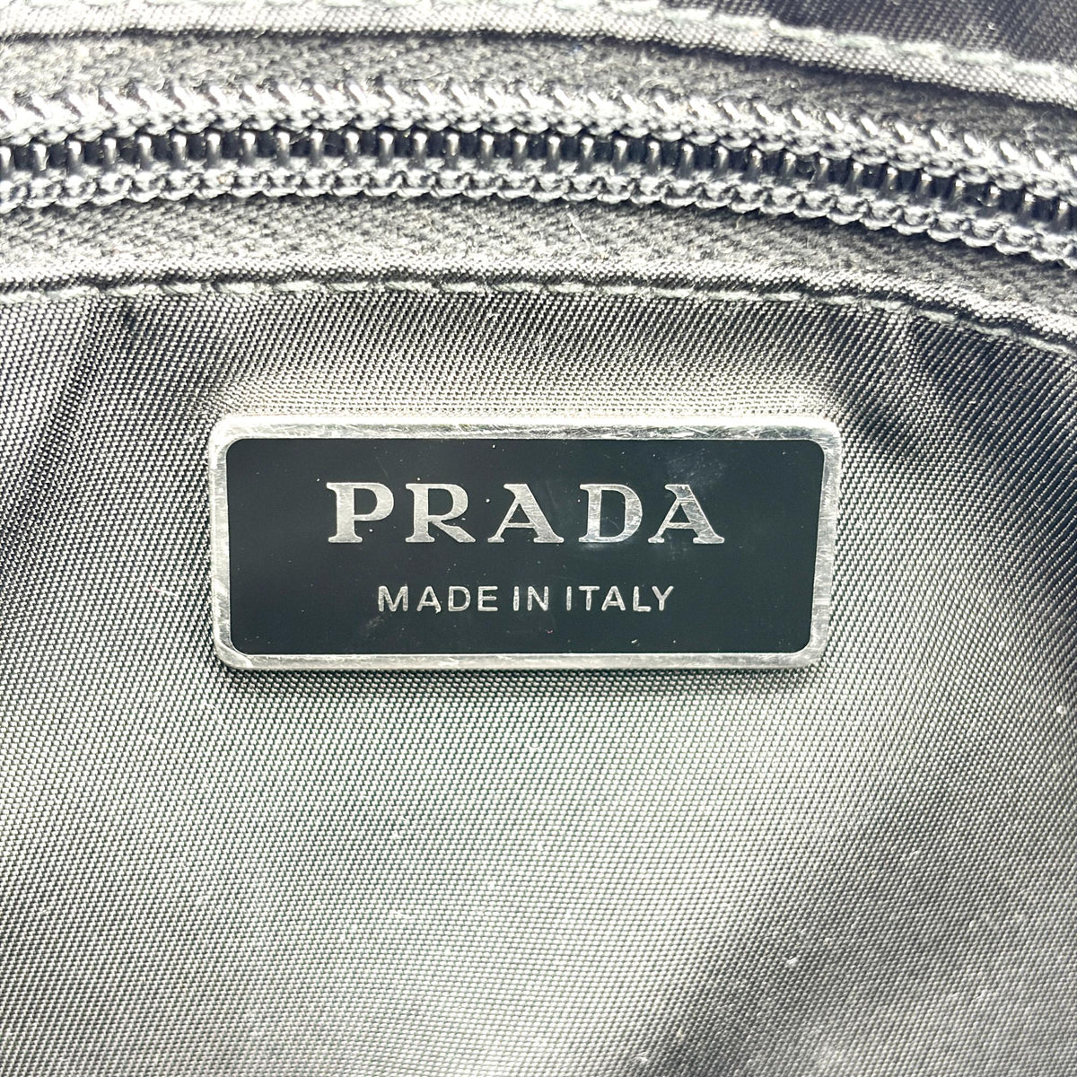 Prada Padded Flap Re-Nylon Black Nylon Shoulder Bag Bag (Pre-Owned)