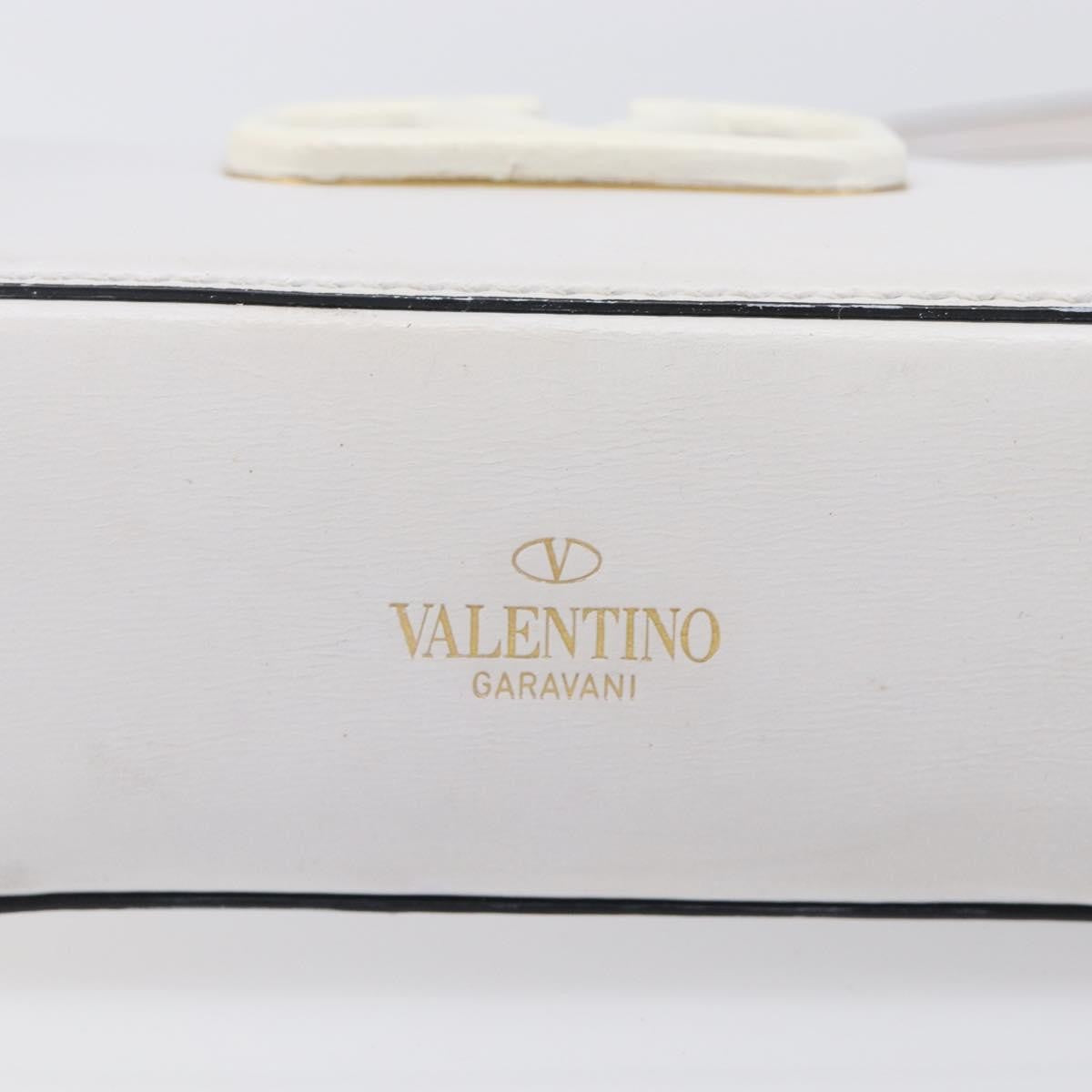 Valentino Garavani Vsling Leather White Leather Shoulder Bag Bag (Pre-Owned)