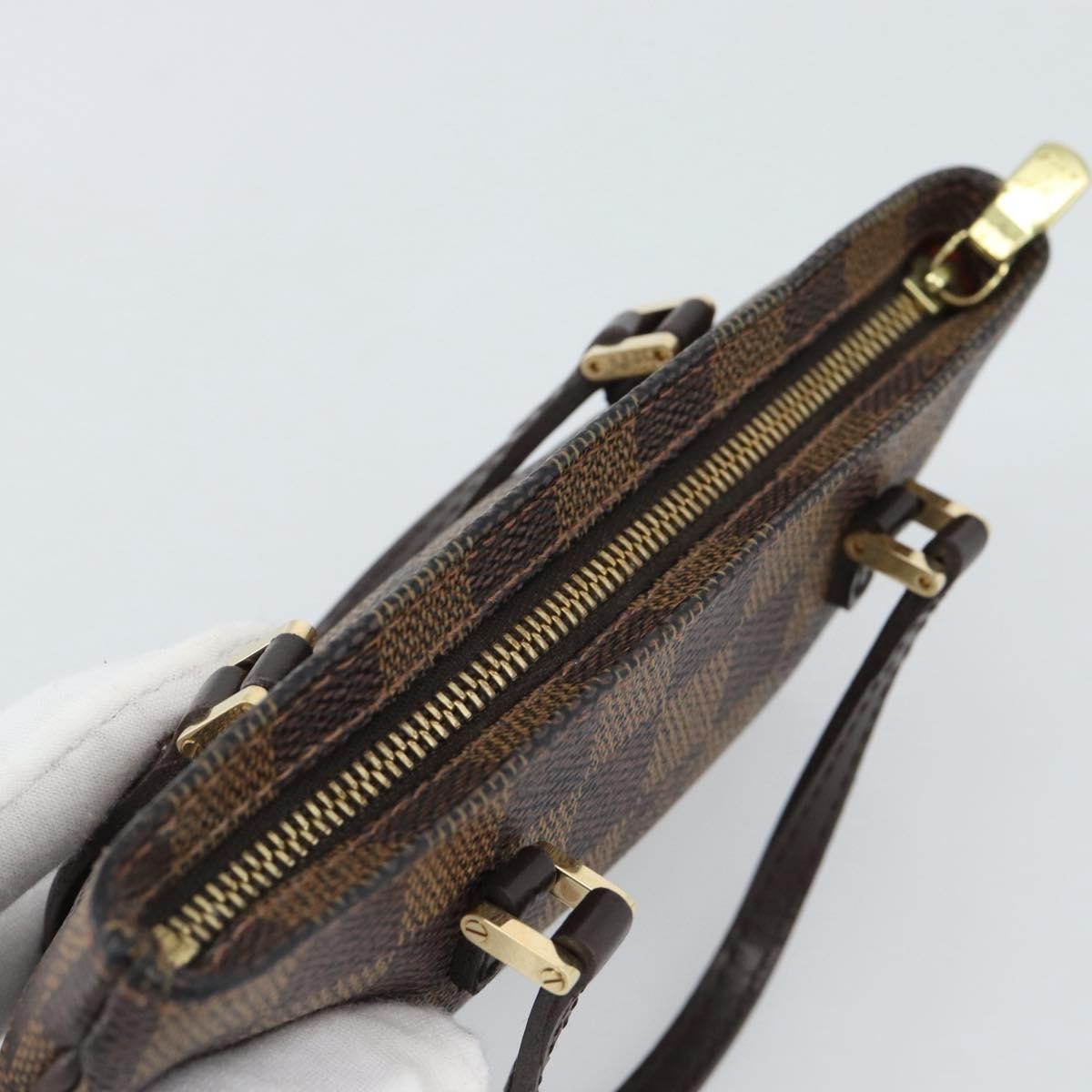 Louis Vuitton Manosque Pochette Damier Brown Canvas Clutche & Pouche Bag (Pre-Owned)