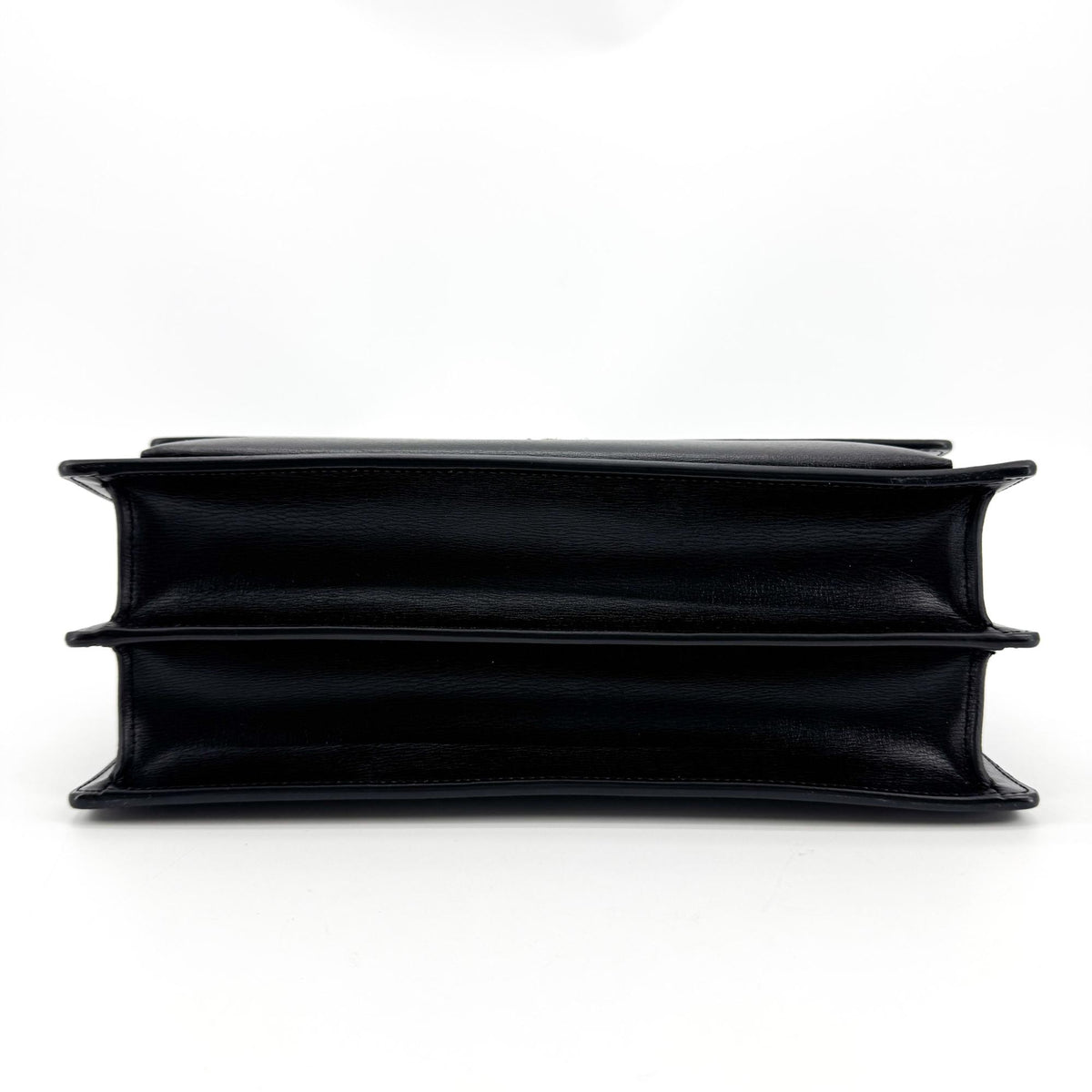 Saint Laurent Sunset Leather Black Calfskin Crossbody Bag Bag (Pre-Owned)