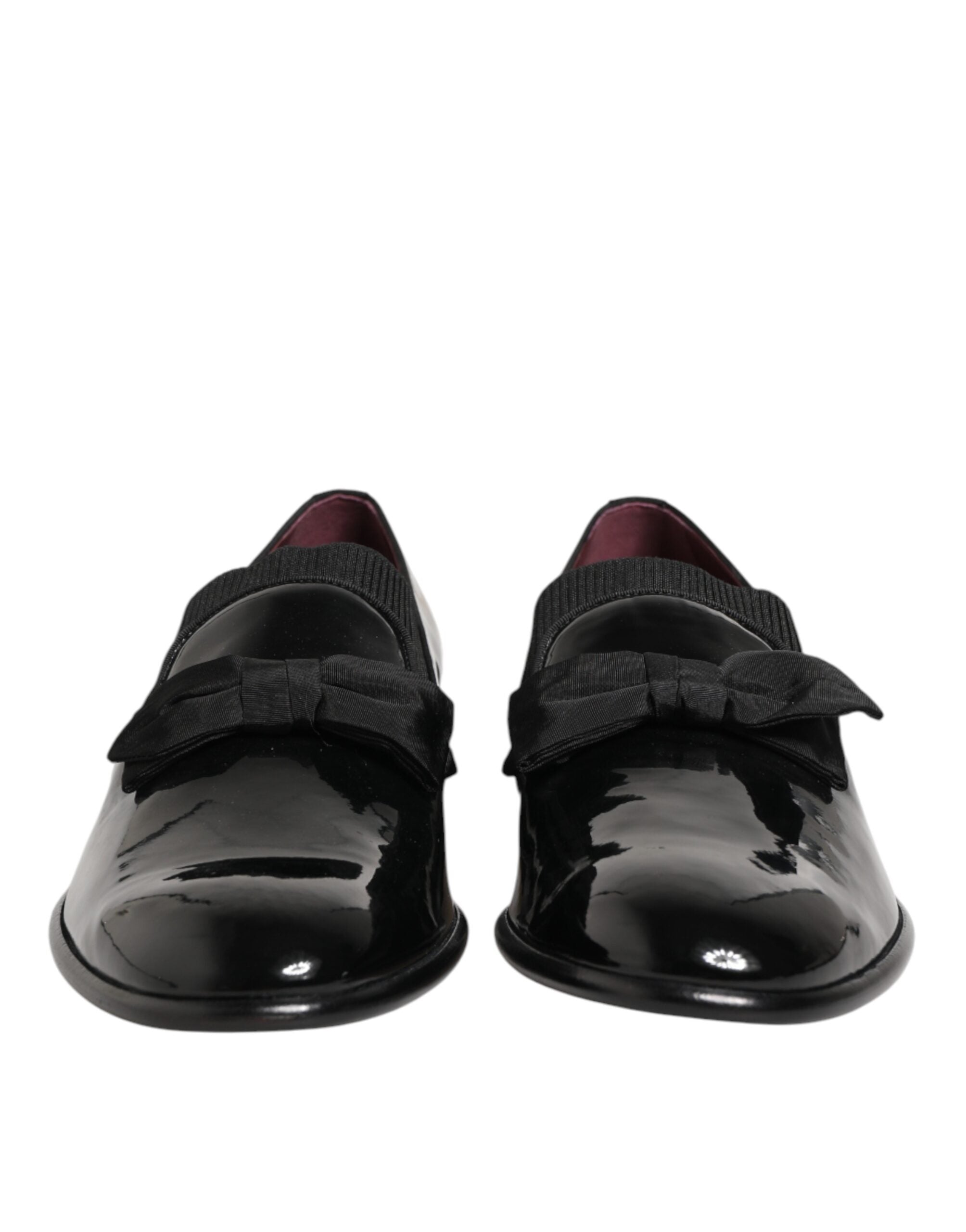 Dolce & Gabbana Black Leather Slip On Dress Men Loafers Men's Shoes