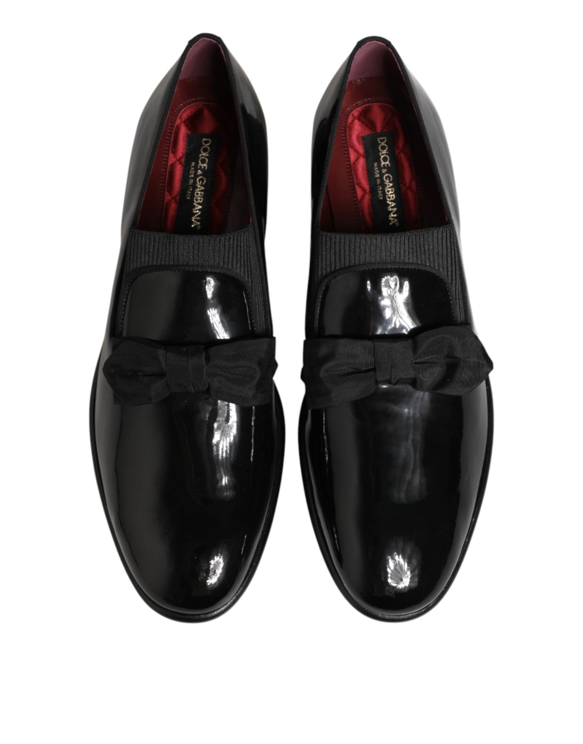 Dolce & Gabbana Black Leather Slip On Dress Men Loafers Men's Shoes