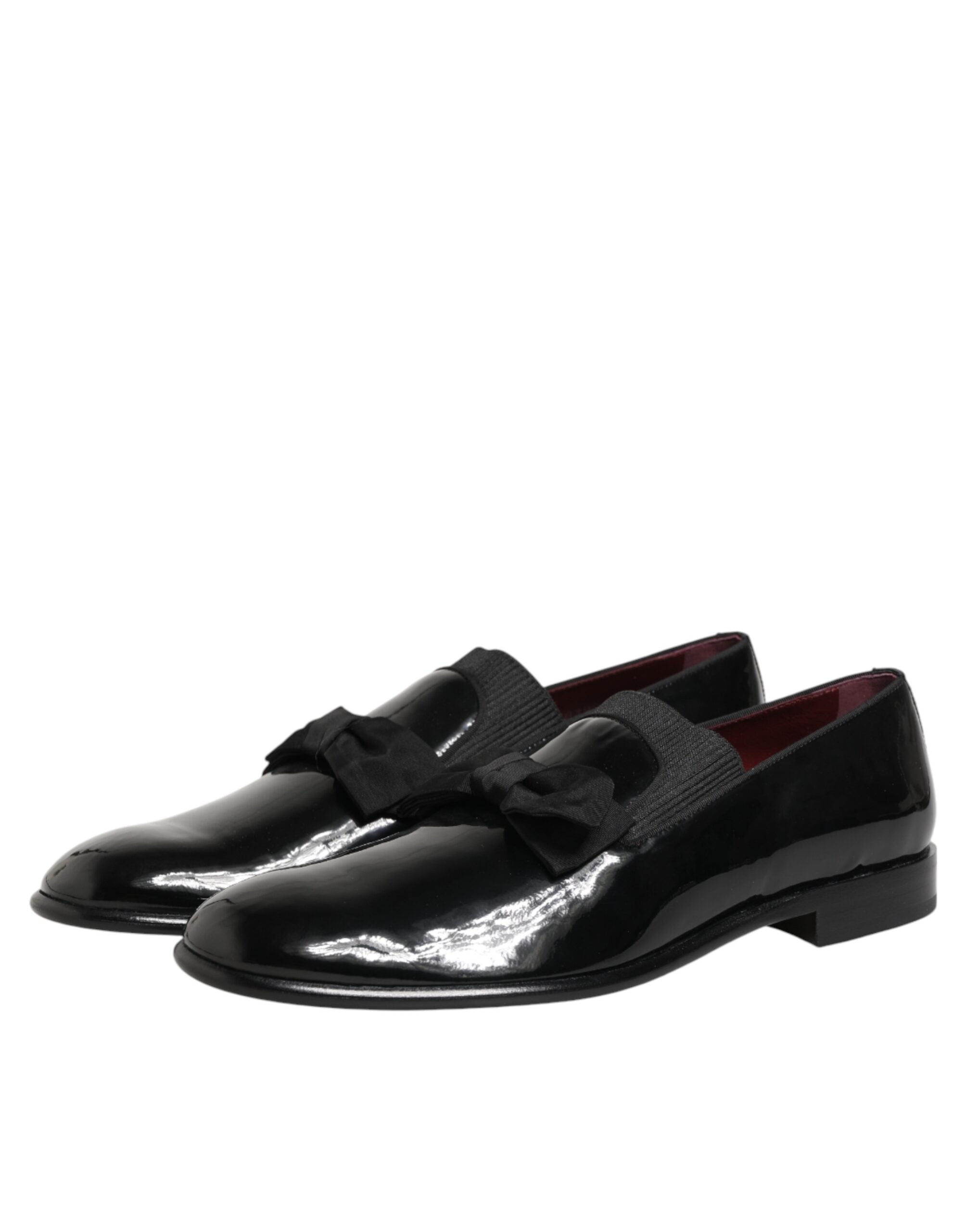 Dolce & Gabbana Black Leather Slip On Dress Men Loafers Men's Shoes