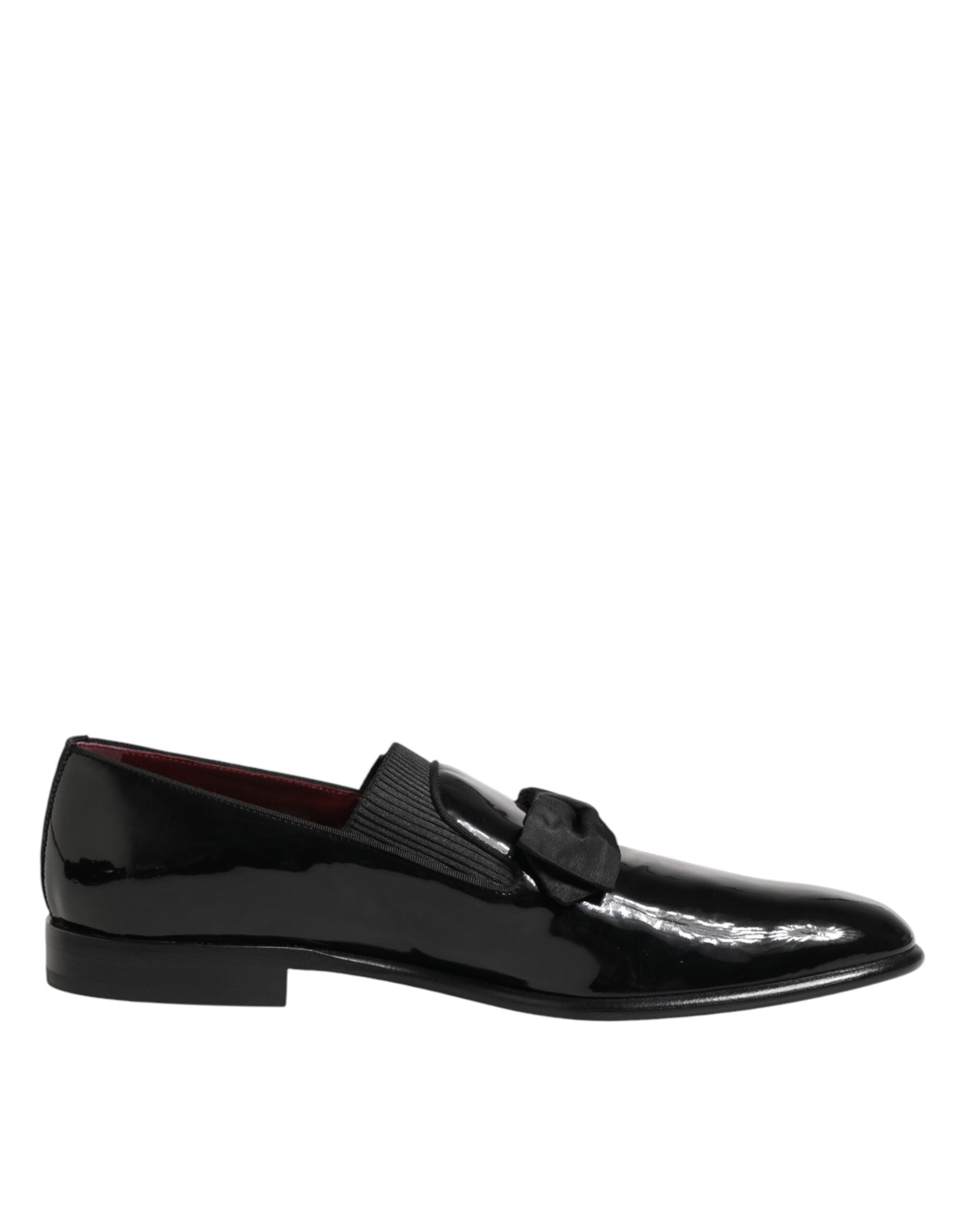 Dolce & Gabbana Black Leather Slip On Dress Men Loafers Men's Shoes