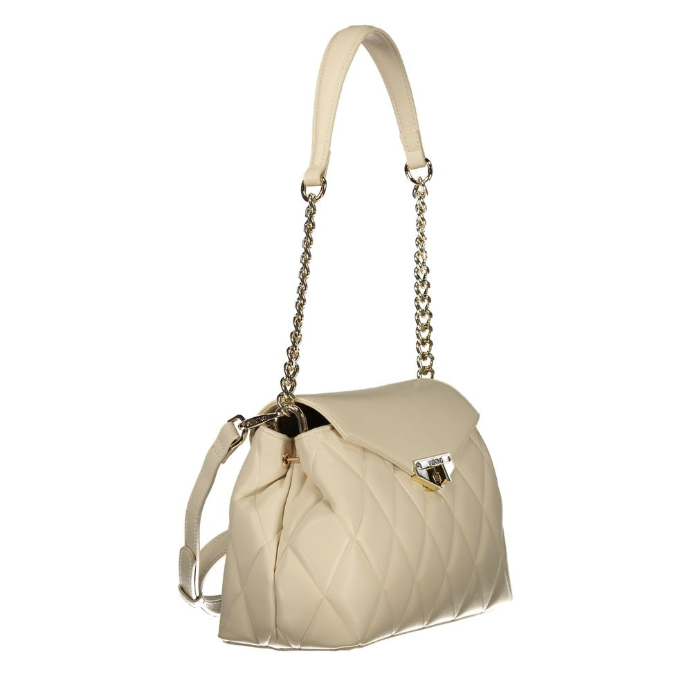 Mario Valentino Beige Polyurethane Women Shoulder Women's Bag