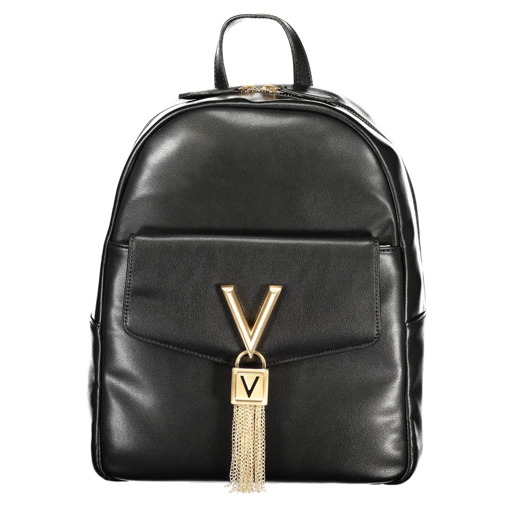 Mario Valentino Black Polyurethane Women's Women's Backpack