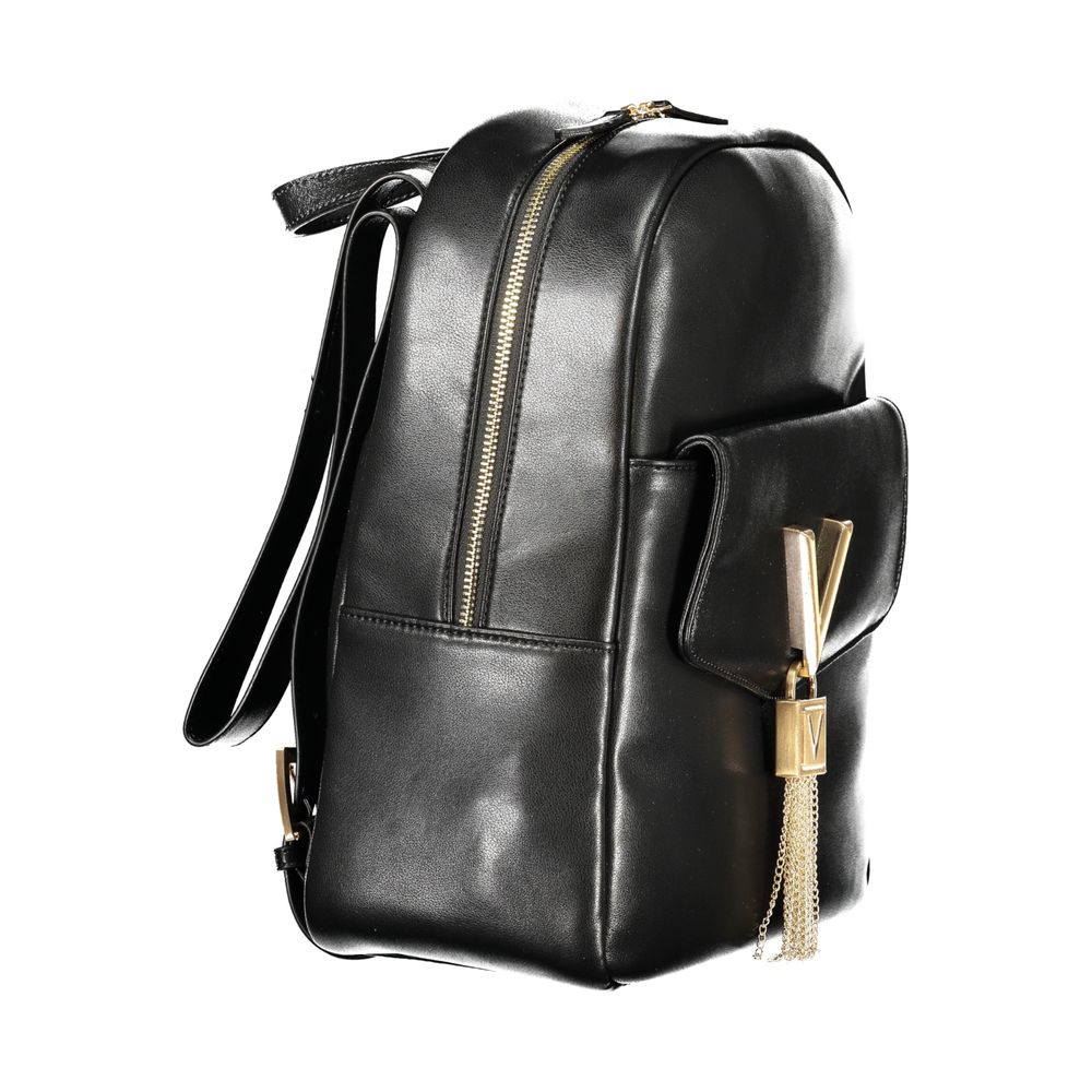 Mario Valentino Black Polyurethane Women's Women's Backpack