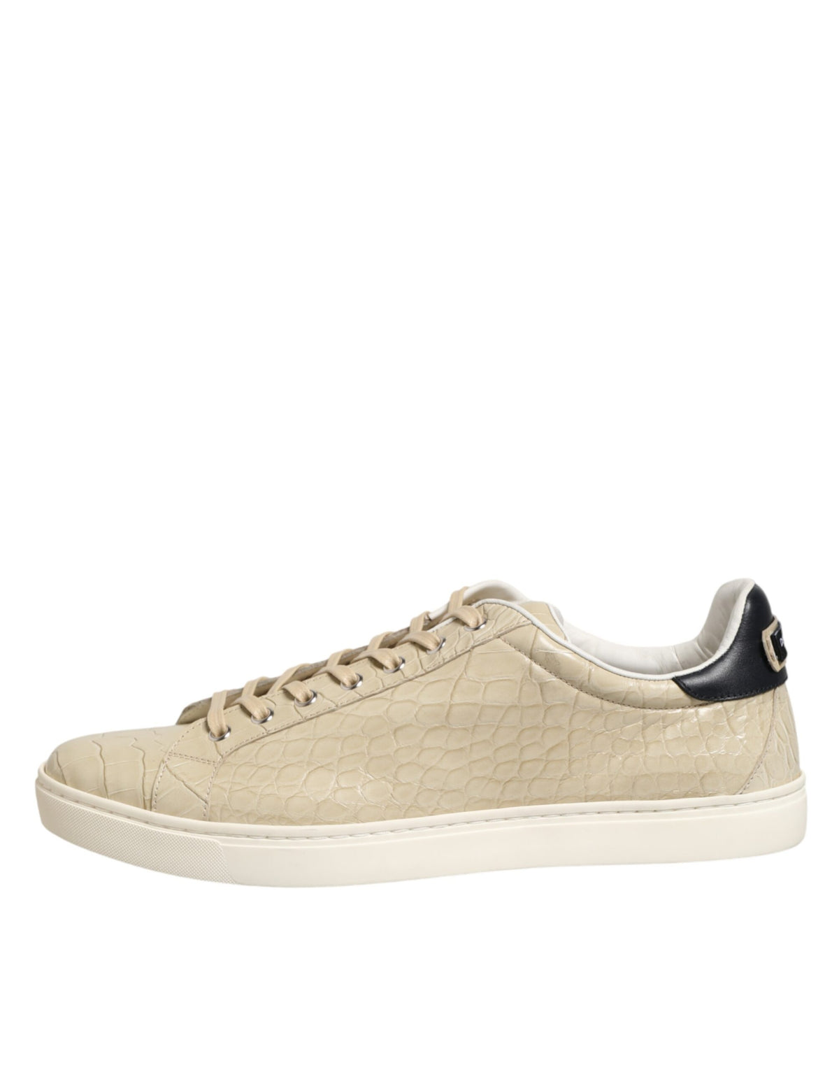 Dolce & Gabbana Beige London Low Top Leather Sneakers Men's Shoes