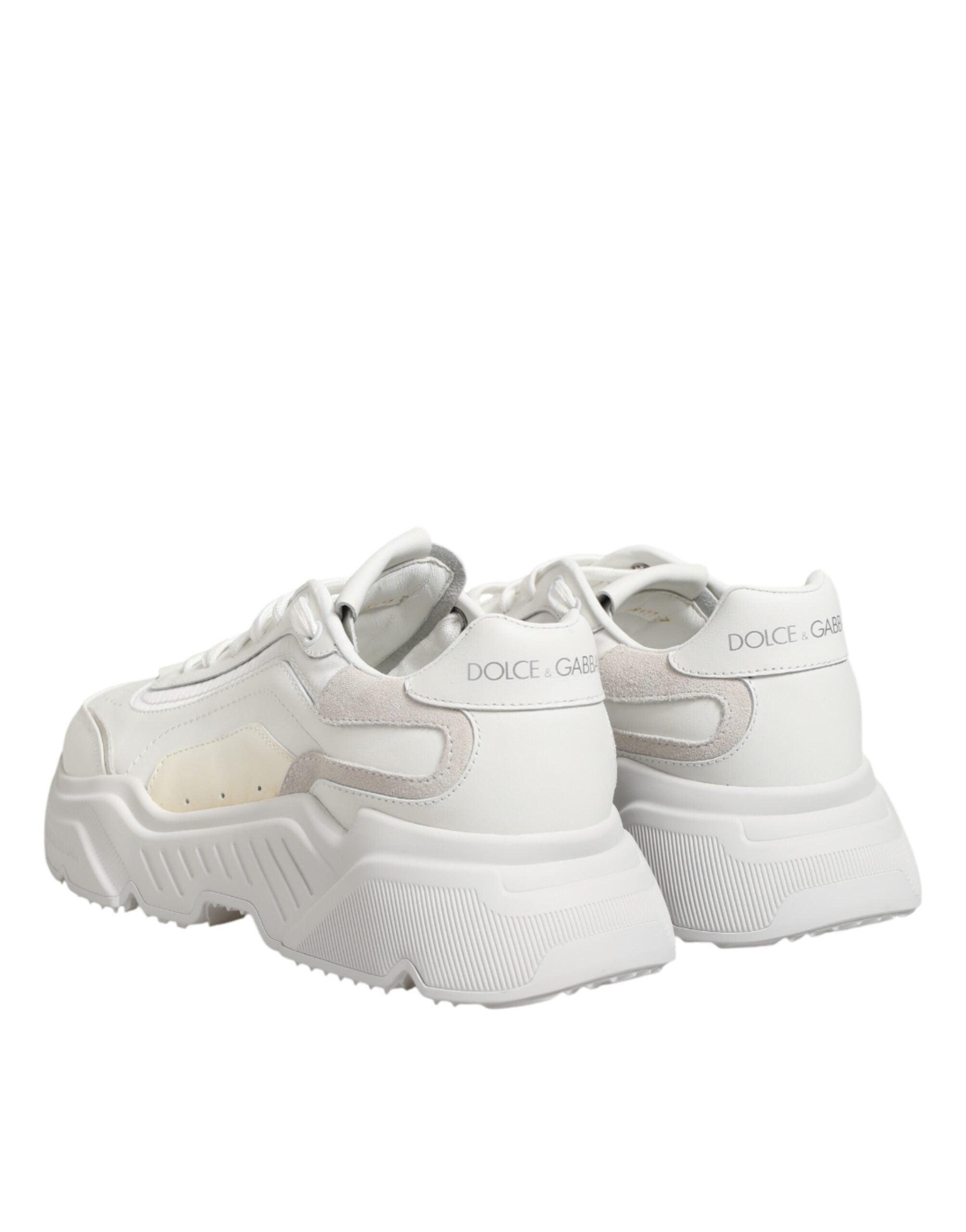 Dolce & Gabbana White Leather Daymaster Low Top Sneakers Women's Shoes (Pre-Owned)