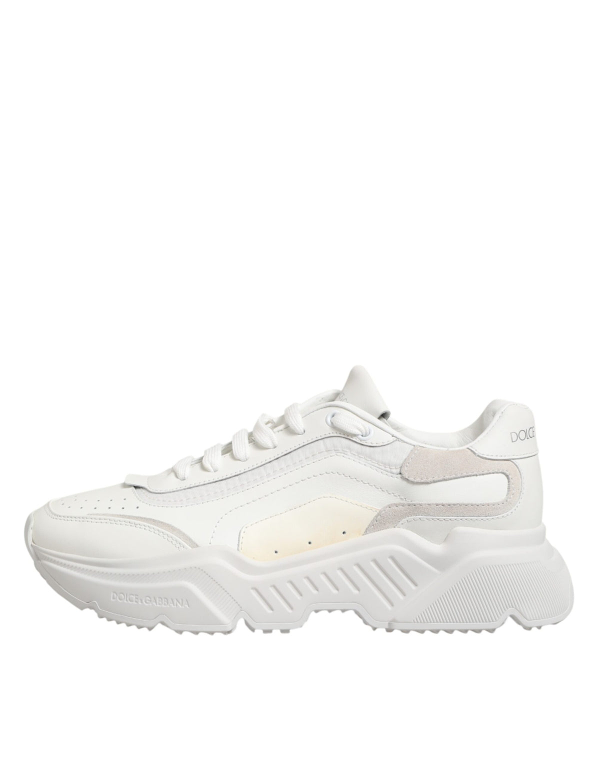 Dolce & Gabbana White Leather Daymaster Low Top Sneakers Men's Shoes (Pre-Owned)