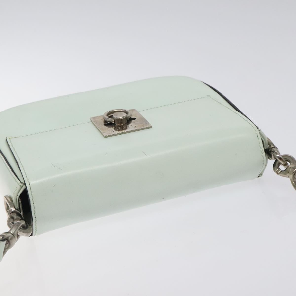Celine Flap Shoulder Leather Silver Leather Shoulder Bag Bag (Pre-Owned)