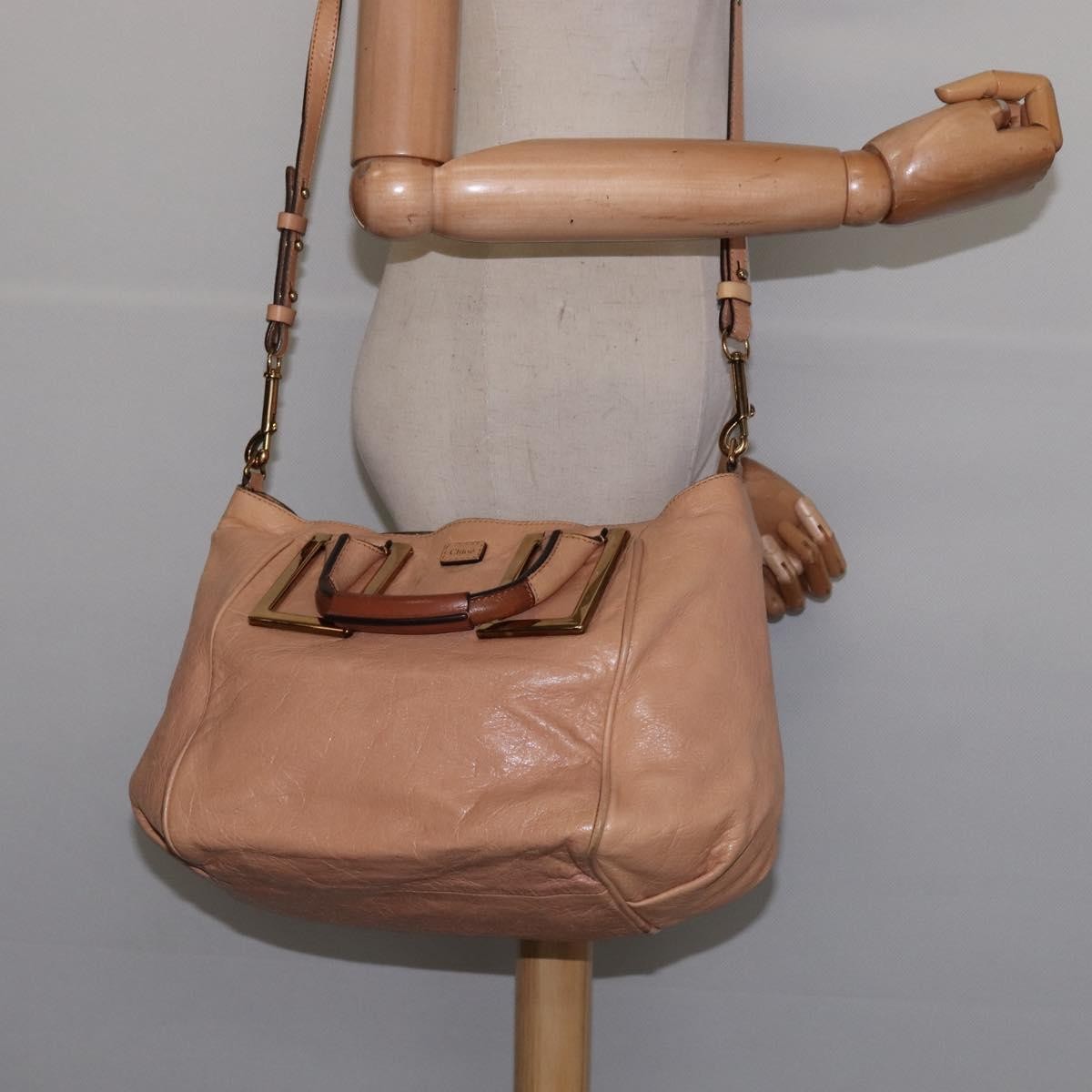 Chloe Ethel Leather Beige Leather Handbag (Pre-Owned)