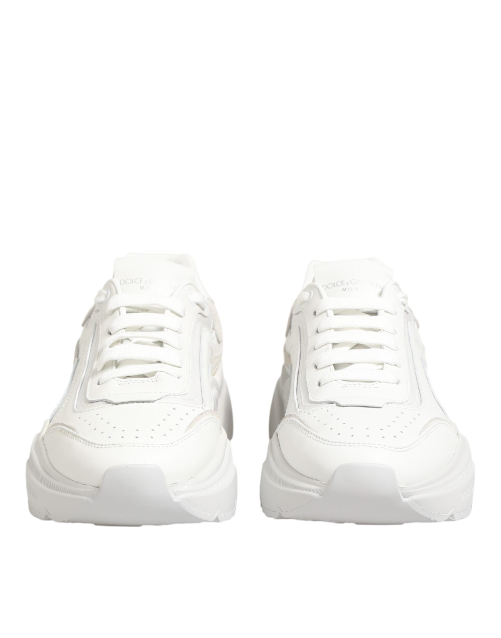 Dolce & Gabbana White Leather Daymaster Low Top Sneakers Women's Shoes (Pre-Owned)